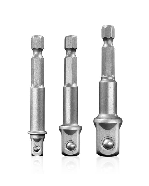 BOEN 3-Piece Impact Grade Socket Adapter Set - 1/4