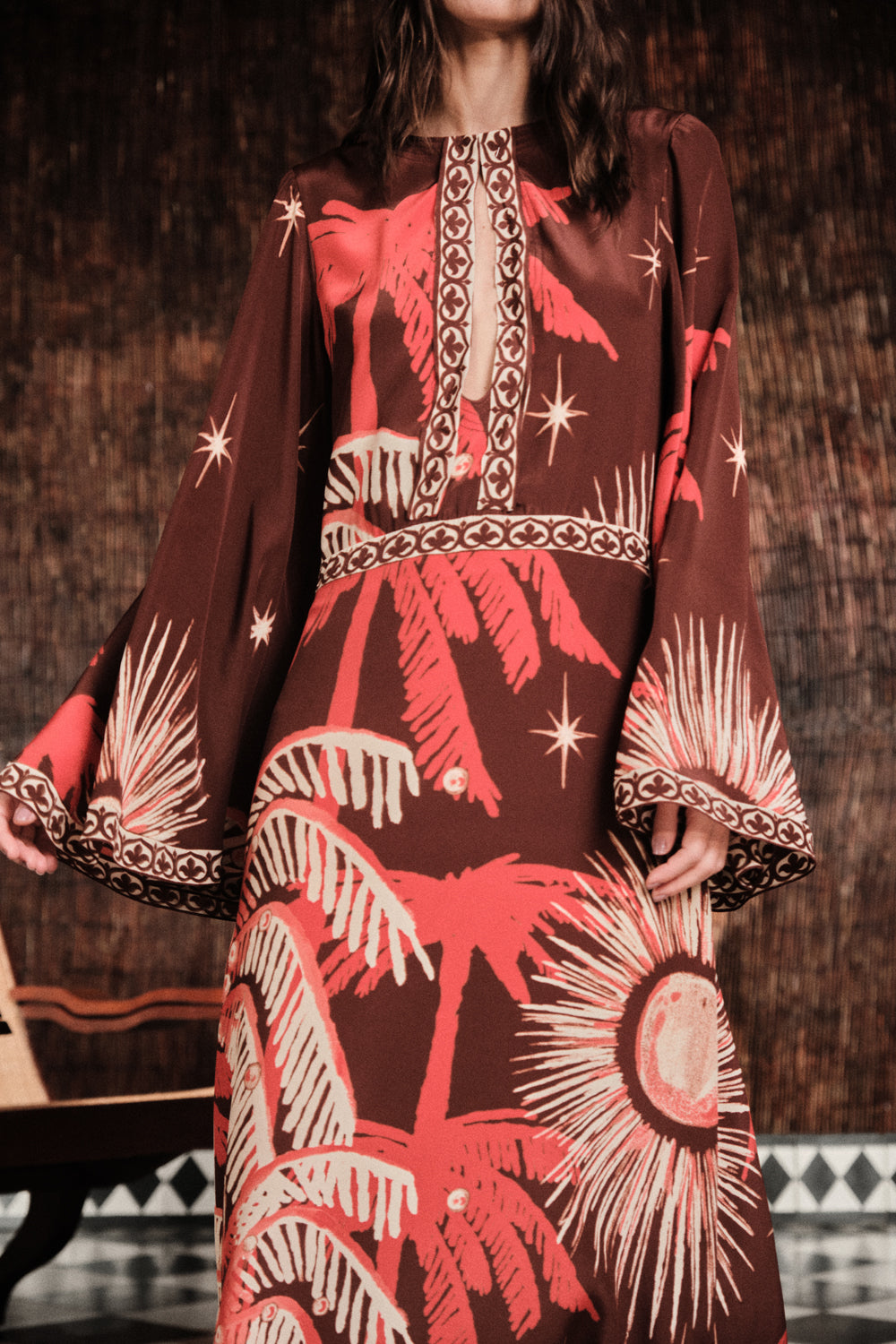 Leyenda Del Tiempo Women's Dress - Elegant Flowy Maxi Dress for Summer, Beach, and Special Occasions