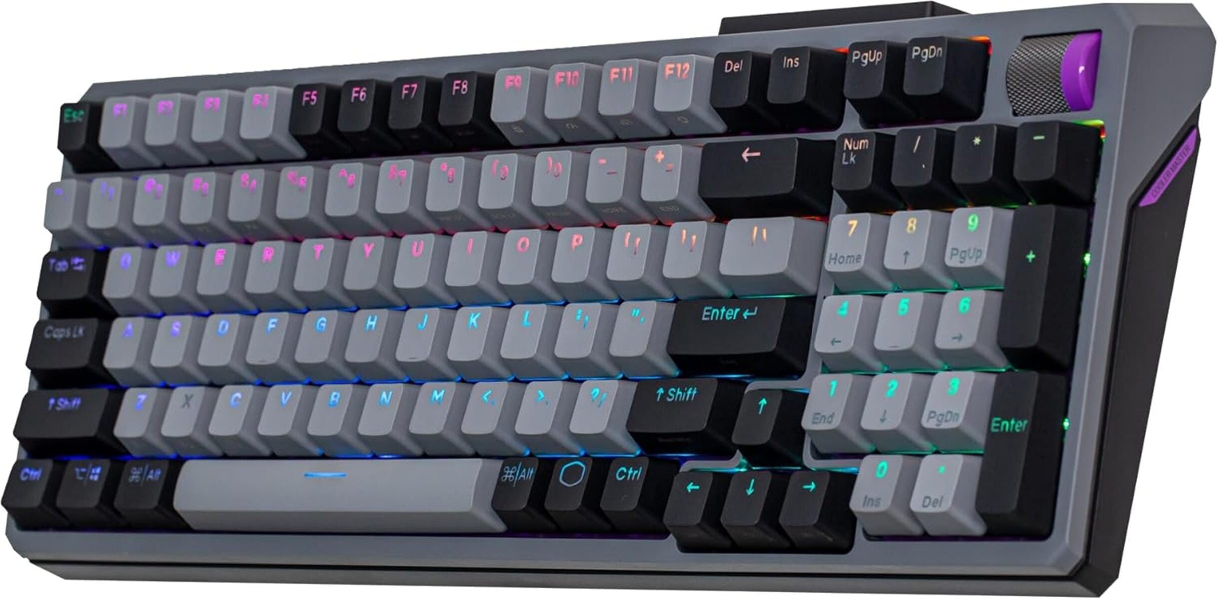 Cooler Master MK770 Wireless Tri-Mode RGB Gaming Keyboard (White Switch) - Perfect for Esports, Streaming & Office Work