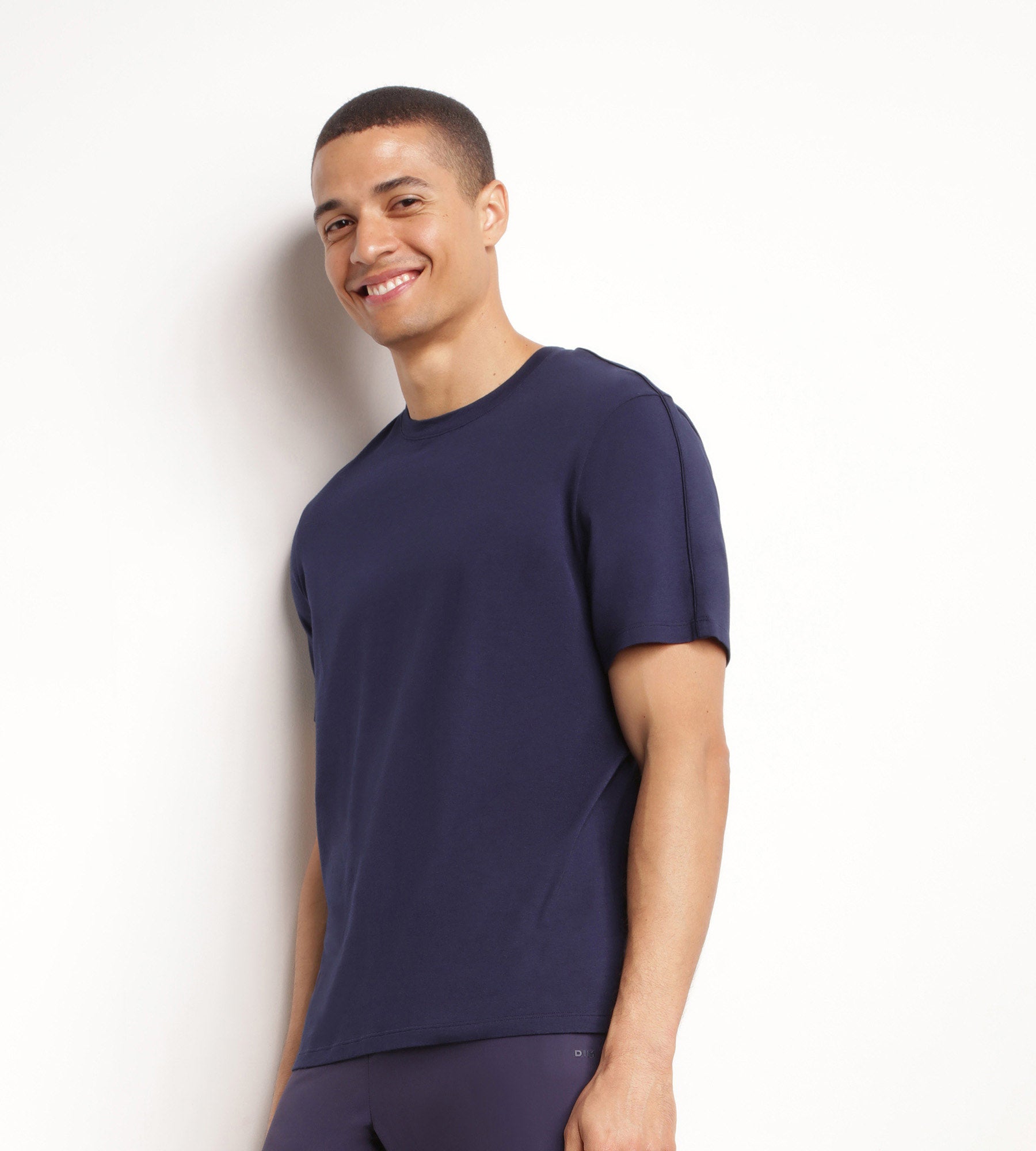 Men's Thermoregulating Sport T-Shirt - Night Blue Jersey Fabric - Moisture Wicking & Breathable for Running, Gym & Outdoor Activities