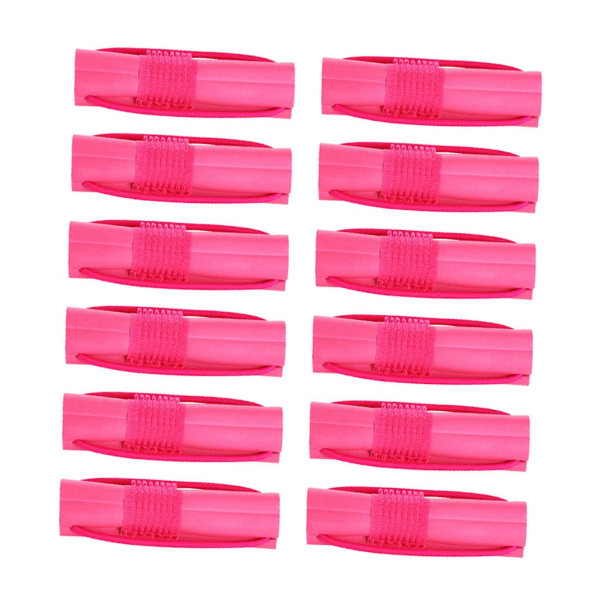 FOMIYES 12-Piece Mini Hair Rollers Set - No Heat Sponge Curlers for Long Hair, DIY Hair Styling Tools | Perfect for Overnight Curls, Home Salon & Travel Use
