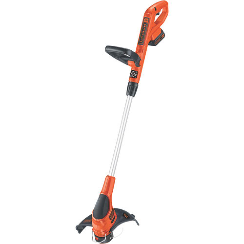 BLACK + DECKER 20V Max Lithium 12-Inch Cordless String Trimmer & Lawn Edger with 2 Batteries - Refurbished with Full Warranty - Perfect for Lawn Care, Yard Maintenance & Landscaping