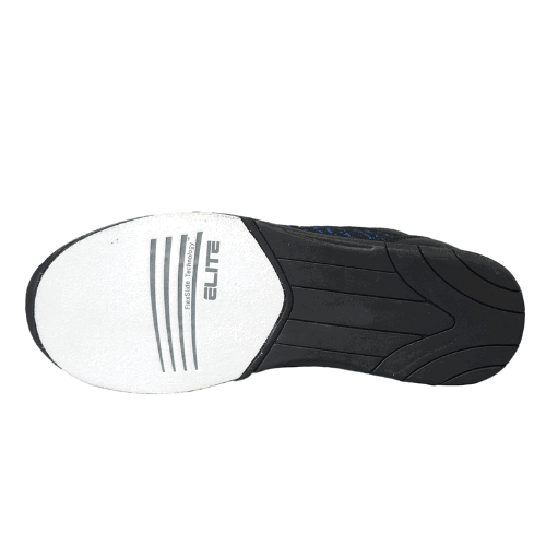 ELITE Men's Pinnacle Black/Royal Athletic Bowling Shoes - Lace-Up Comfort for League Play & Tournament Performance