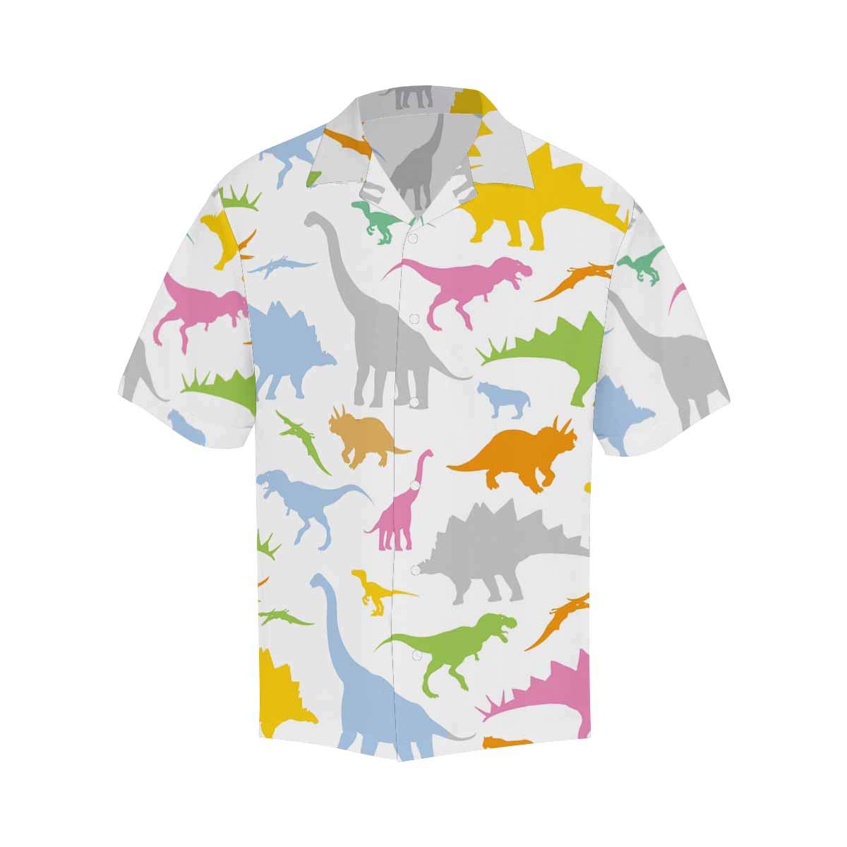 InterestPrint Men's Dinosaur Graphic T-Shirt - Cool Dinosaur Print Casual Tee for Men - Perfect for Everyday Wear, Street Style & Gifts