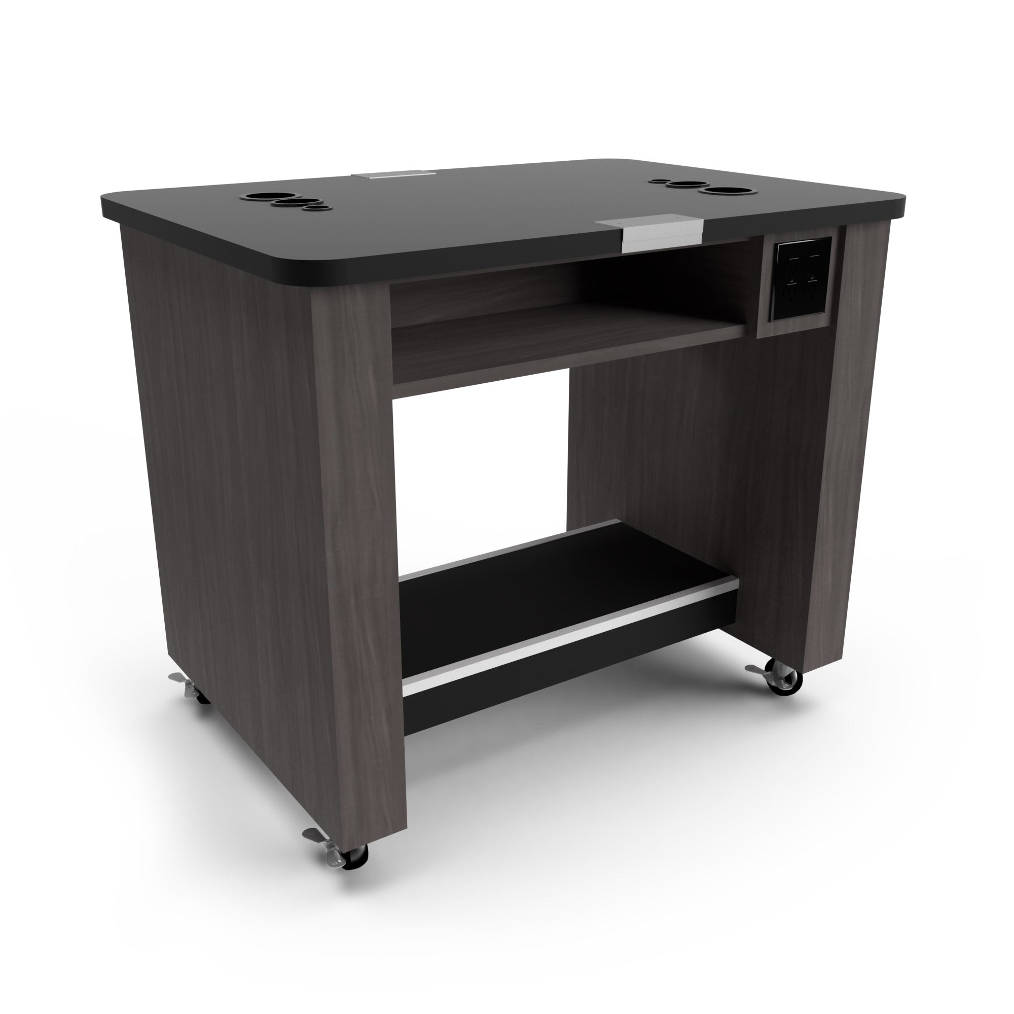 Dual-Sided Portable Combo Desk & Mannequin Workstation for 2 Students - Perfect for Classroom, Art Studio & Home Study