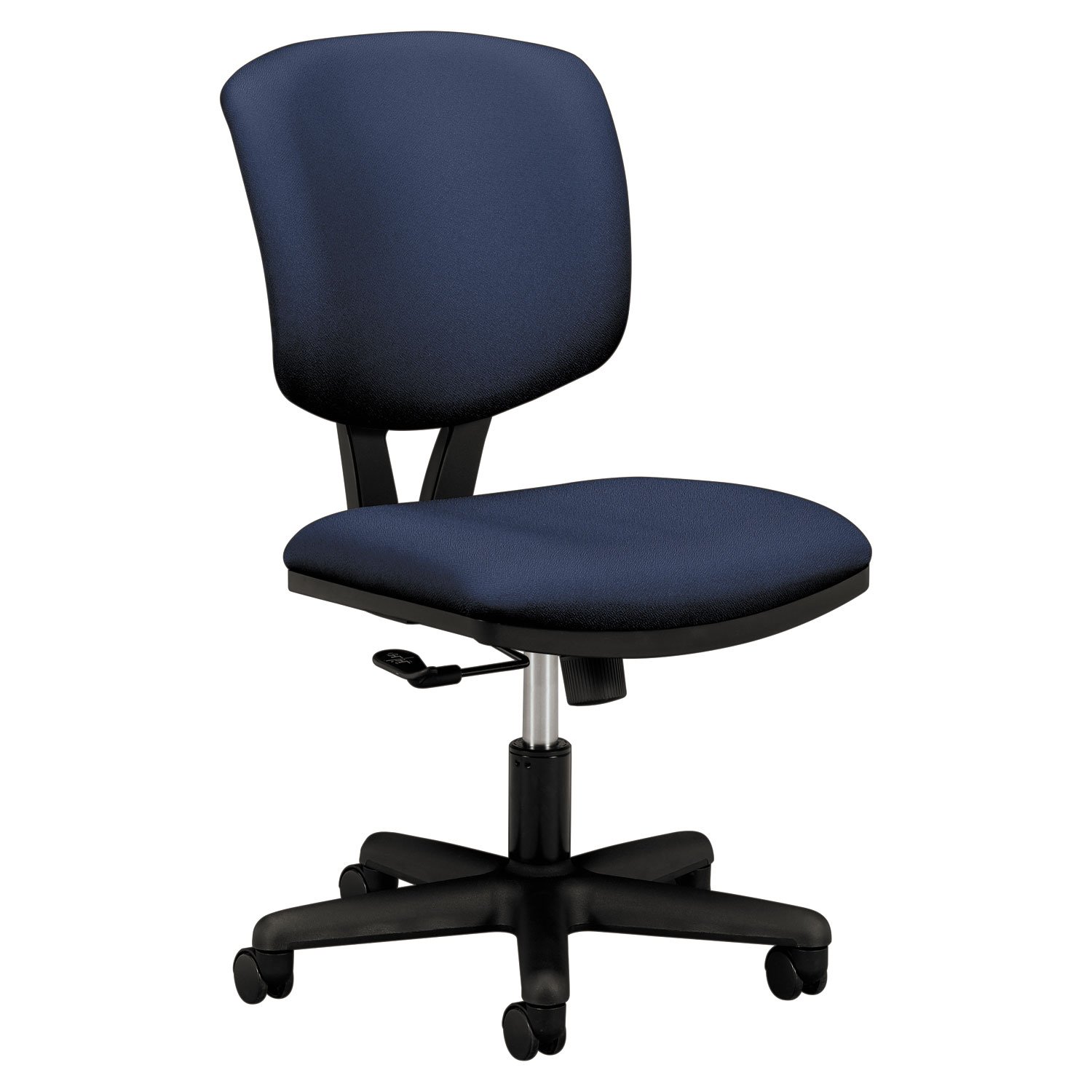 HON Volt Low-Back Task Chair - Ergonomic Upholstered Office Desk Chair with Lumbar Support, Blue - Perfect for Home Office, Computer Work & Long Hours Sitting