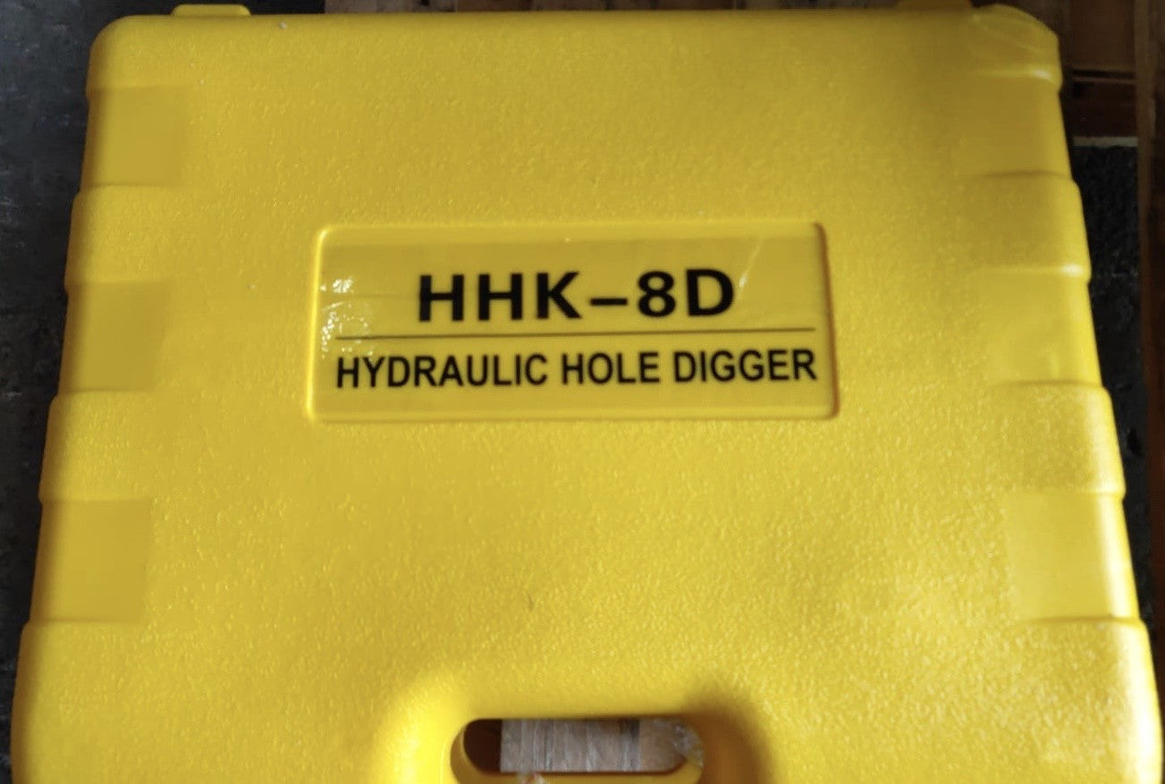 **Aiko 11 Ton Hydraulic Knockout Punch Tool (Japanese Style) - Model HHK 8D | Heavy-Duty Metal Hole Punch for Electrical Conduit & HVAC Installation**