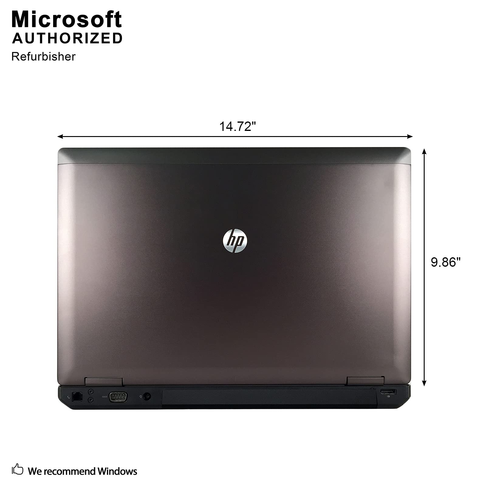 HP ProBook 6570b Business Laptop - Intel Core i5-3320M 2.5GHz, 8GB RAM, 128GB SSD, DVD-RW, Windows 10 Pro (Renewed) - Perfect for Office Work, Remote Jobs & Business Travel