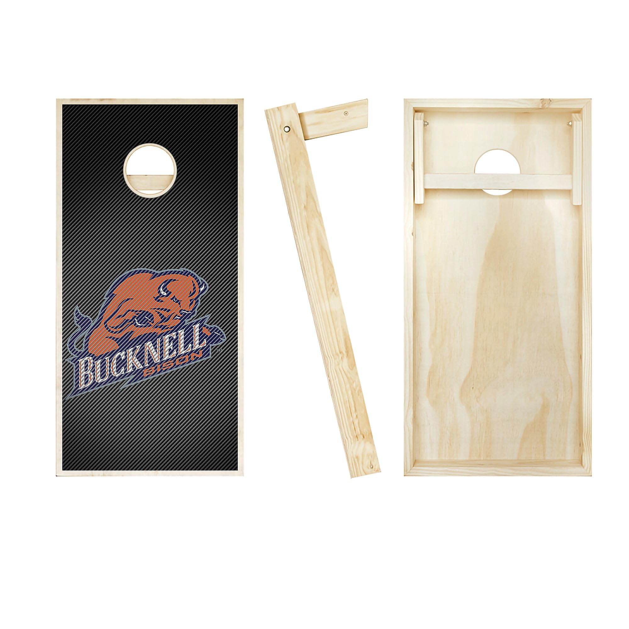 Bucknell University Themed Cornhole Board Set - Official Team Logo Design - Regulation Size Bean Bag Toss Game for Tailgating, Backyard Parties & College Events