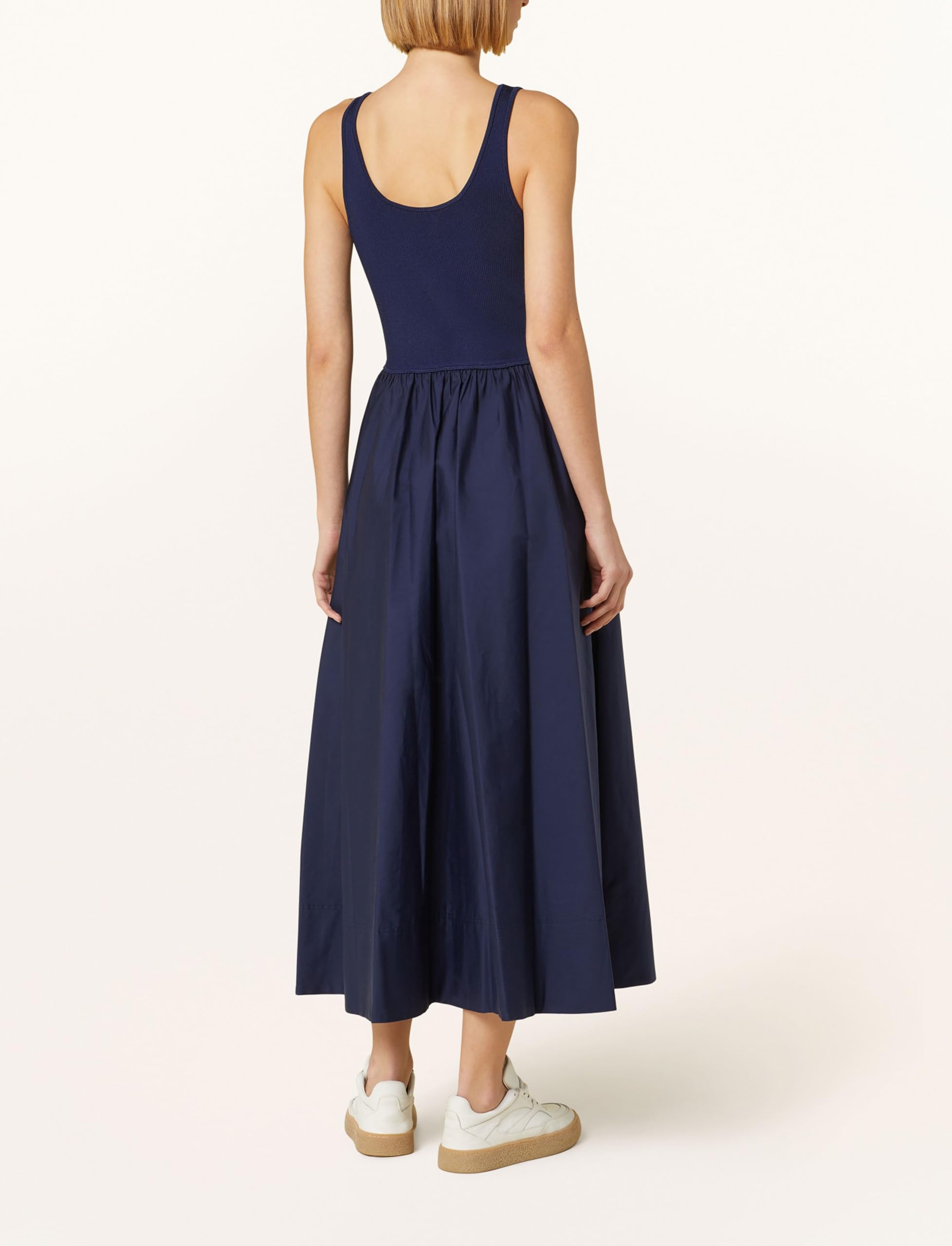 Women's Summer Maxi Dress - Casual Sleeveless Square Neck Tank Long Swing Dress with Pockets | Flowy Patchwork Beach Dress for Vacation, Party & Everyday Wear
