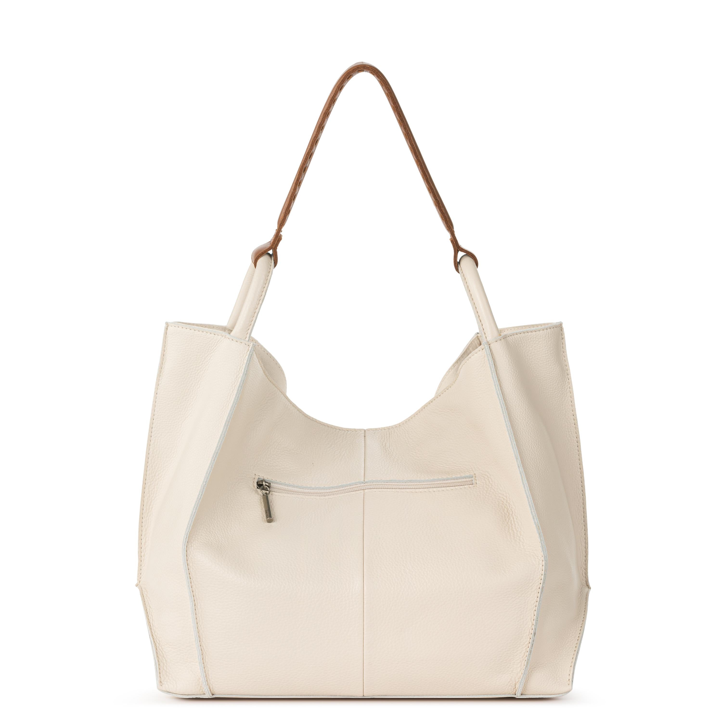 Los Feliz Large Leather Tote Bag - Premium Stone Color - Perfect for Work, Travel & Everyday Use
