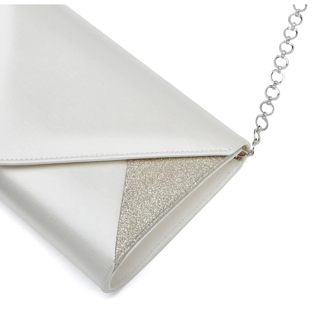 Rainbow Club Ivory Satin Bridal Handbag Diane - Elegant Wedding Purse for Bride, Bridesmaids & Special Occasions | Perfect for Ceremony, Reception & Formal Events