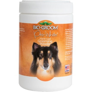 Bio Groom Pro White Harsh Coat™ Grooming Powder for Dogs - Whitening & Brightening Pet Grooming Powder (2 Sizes) - Perfect for Show Dogs & Daily Coat Maintenance