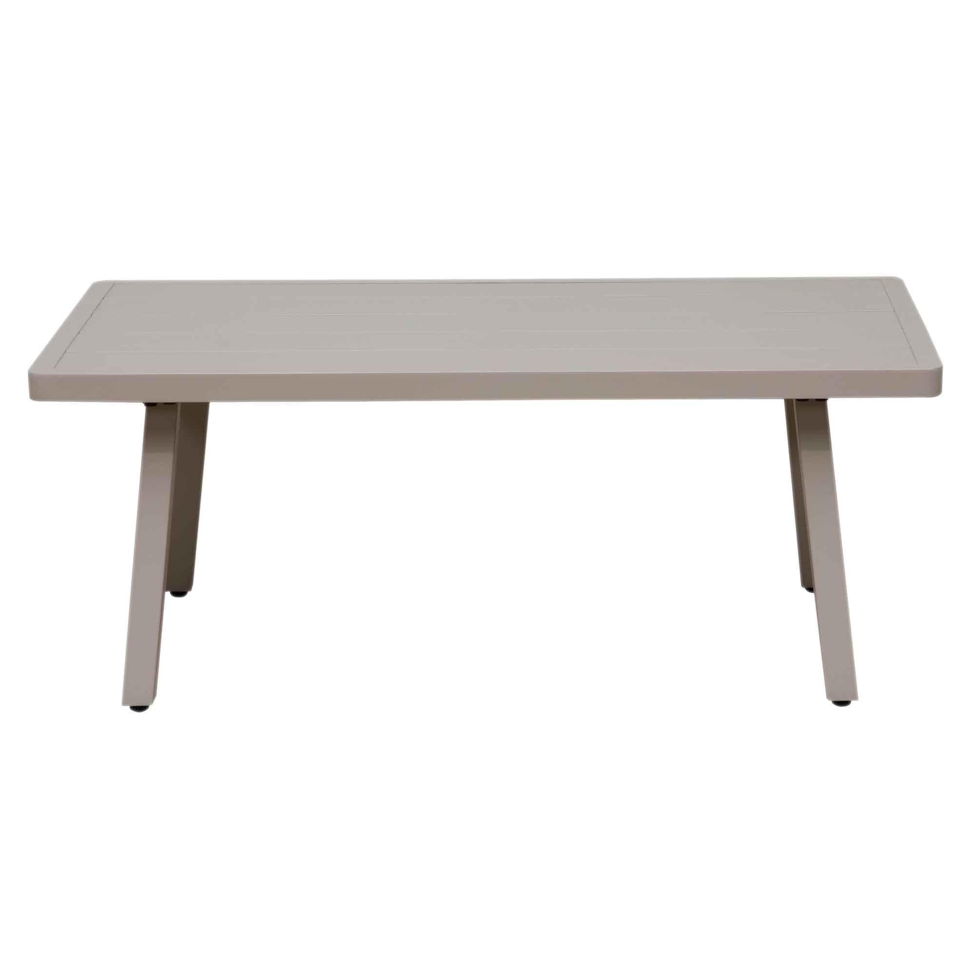 Fusion 4-Piece Outdoor Aluminum Patio Sofa Set in Light Grey - Perfect for Backyard, Garden, and Poolside Relaxation DG56