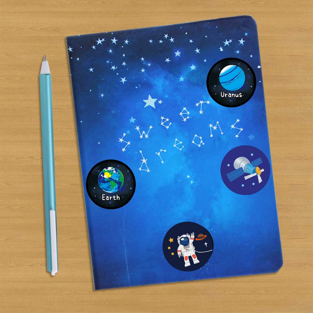 1000 Realistic Solar System Stickers for Kids - Outer Space Planet Stickers for Classroom, Science Projects, Birthday Party Decorations - Perfect for Teachers, Students & Space Lovers