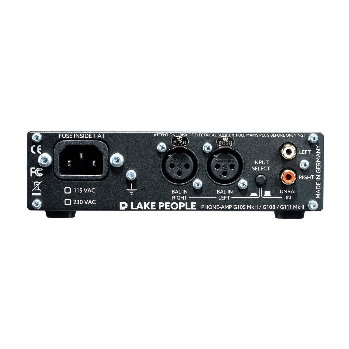 Lake People G108 Professional Headphone Amplifier - High-Fidelity Audio for Studio & Home Listening - Perfect for Audiophiles & Music Producers