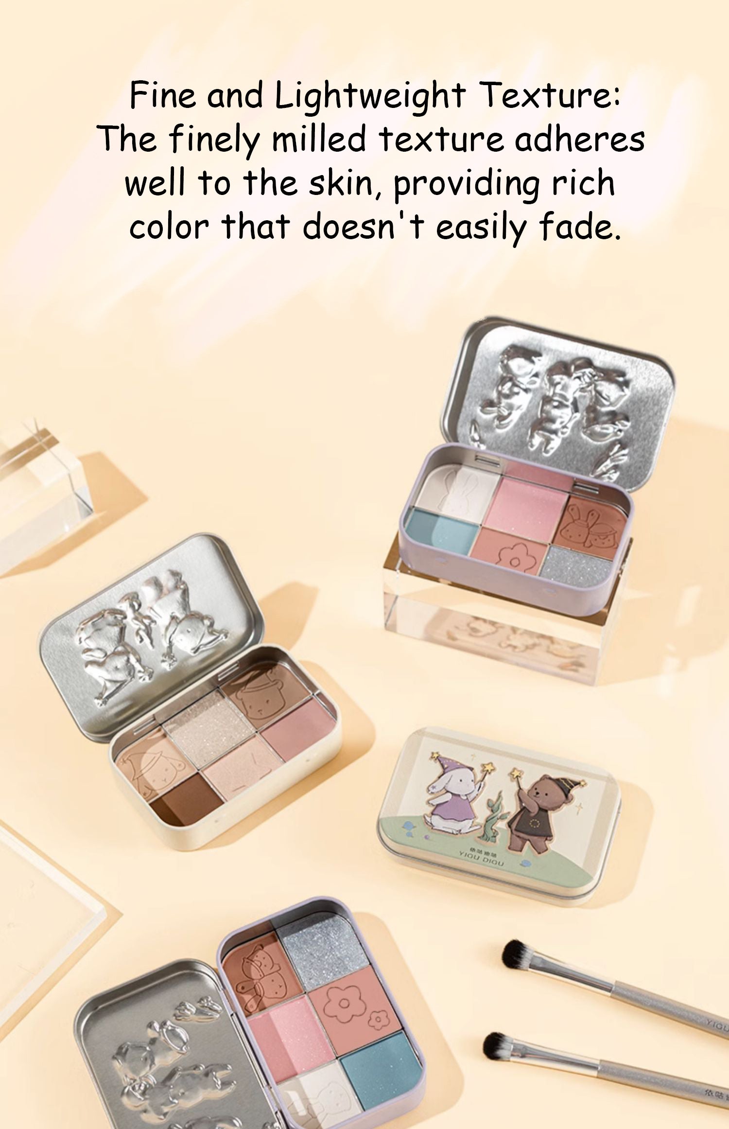 YIGUDIGU Departure Whisper Lake Eyeshadow Palette - 12 Highly Pigmented Matte & Shimmer Shades for Day & Night Makeup Looks | Perfect for Parties, Weddings & Everyday Wear