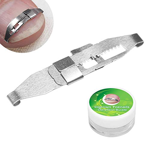 Yosoo Health Gear Stainless Steel Ingrown Toenail Corrector - Paronychia Treatment Tool & Nail Care Patch for Pain Relief | Perfect for Home Pedicure, Toenail Correction & Foot Care Routine