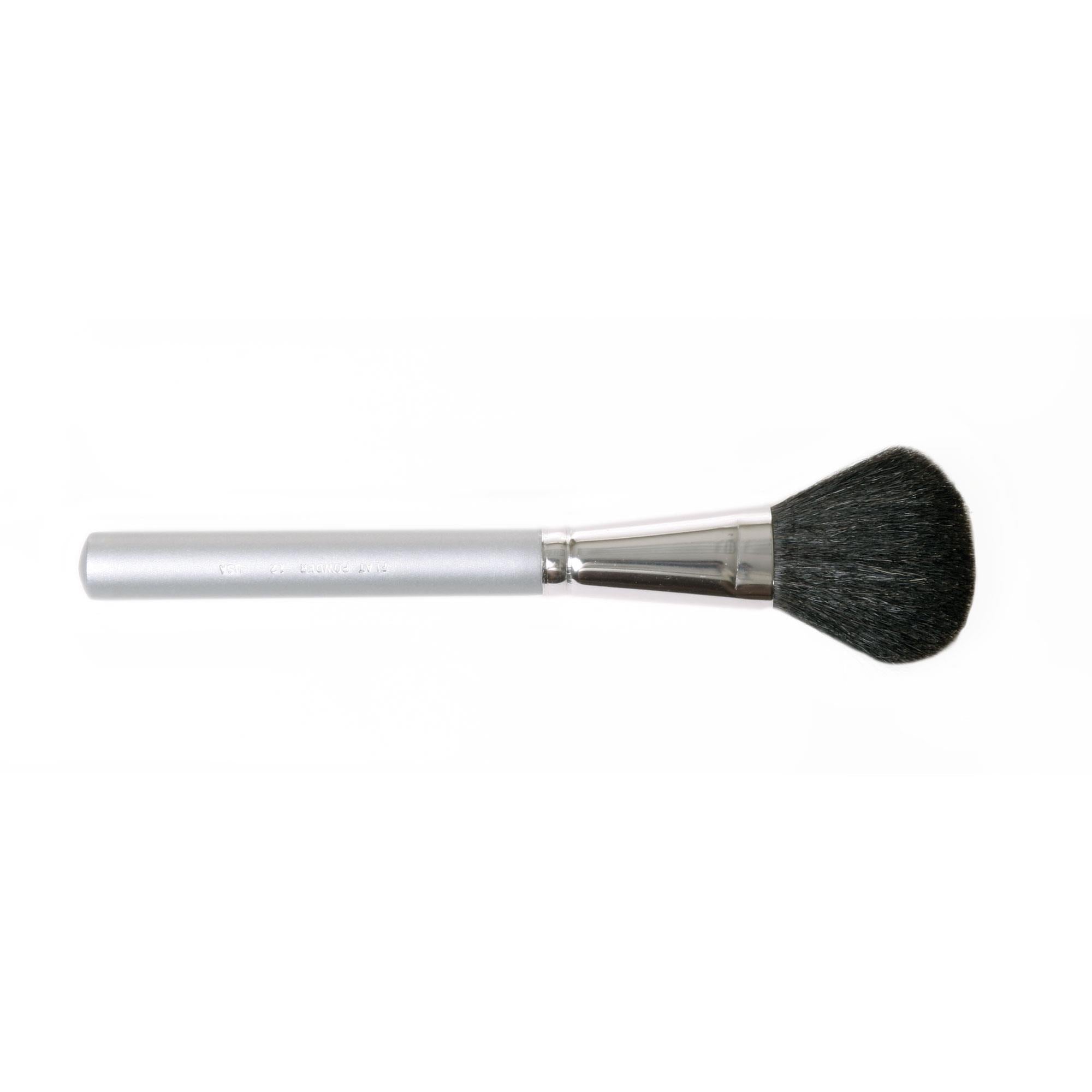 Premium Flat Powder Brush #12 - Soft Kabuki Makeup Brush for Flawless Face Powder & Mineral Foundation Application - Perfect for Everyday Makeup & Professional Use