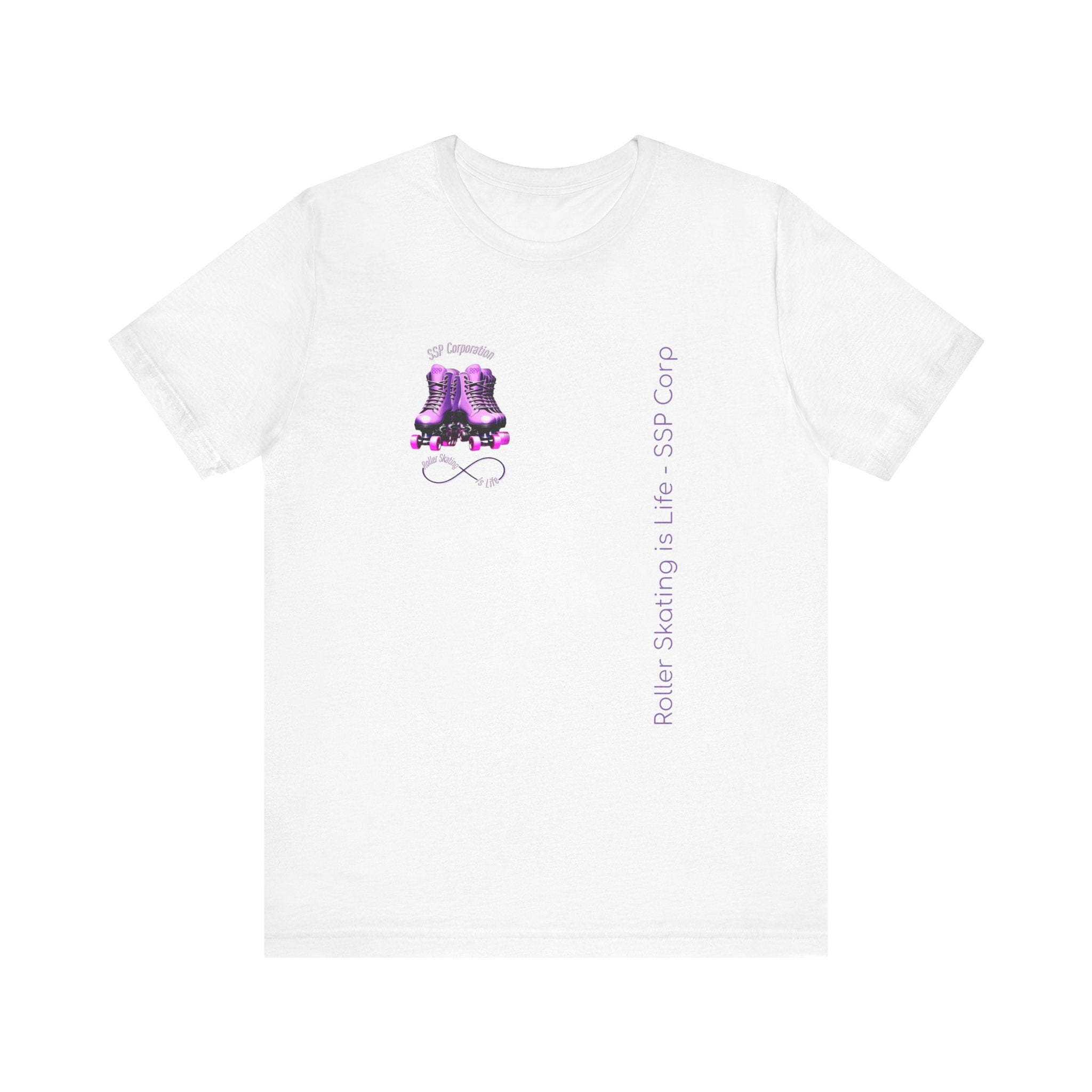 SSP Corp Roller Skating is Life Graphic T-Shirt - Comfortable Cotton Tee for Skaters & Roller Derby Fans - Perfect for Casual Wear, Skate Parks & Retro Fashion