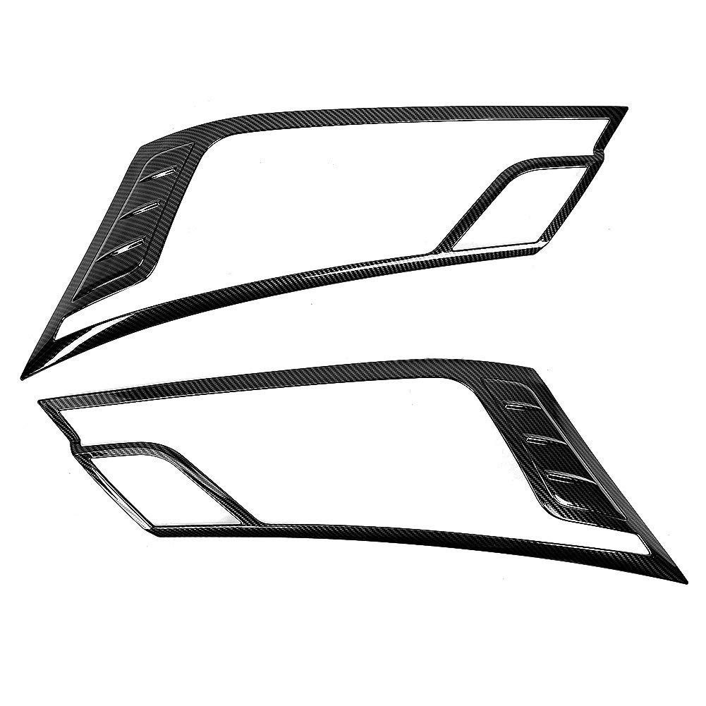 Suuonee 2Pcs Car Headlight Cover Decorative Trim Frame for Toyota HiAce 2019 - Durable Front Light Molding for Enhanced Style & Protection (Perfect for Car Enthusiasts & Customization)