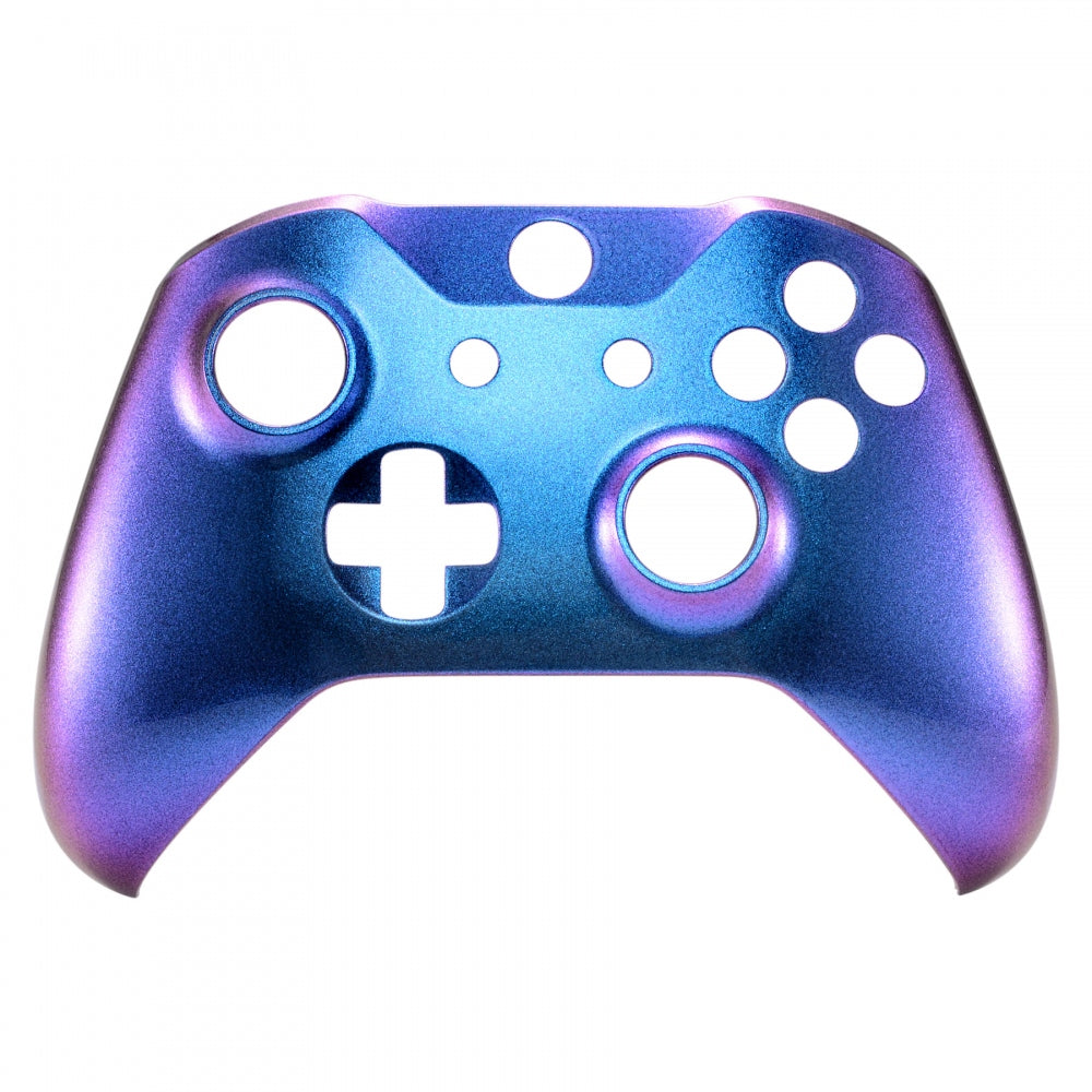 eXtremeRate Purple & Blue Chameleon Replacement Faceplate for Xbox One X/S Controller - Custom Shell Cover for Gaming, Streaming & Esports (Model SXOFP01)