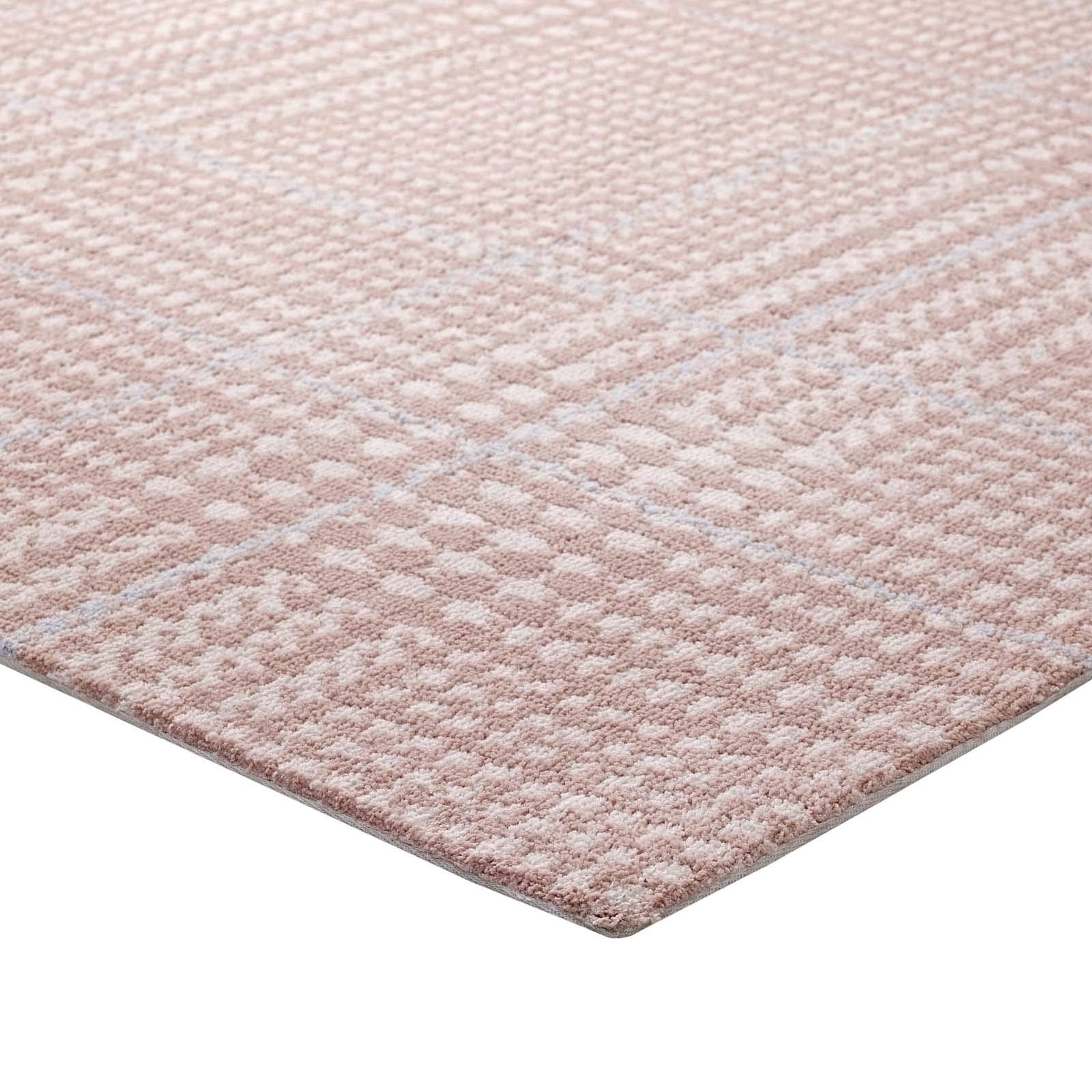 Modern Contemporary Urban Design Living Room Area Rug - Non-Slip Floor Carpet for Lounge, Hallway & Bedroom - Soft Fabric Runner with Multi Red Patterns - Perfect for Home Decor, Apartment & Office Spaces