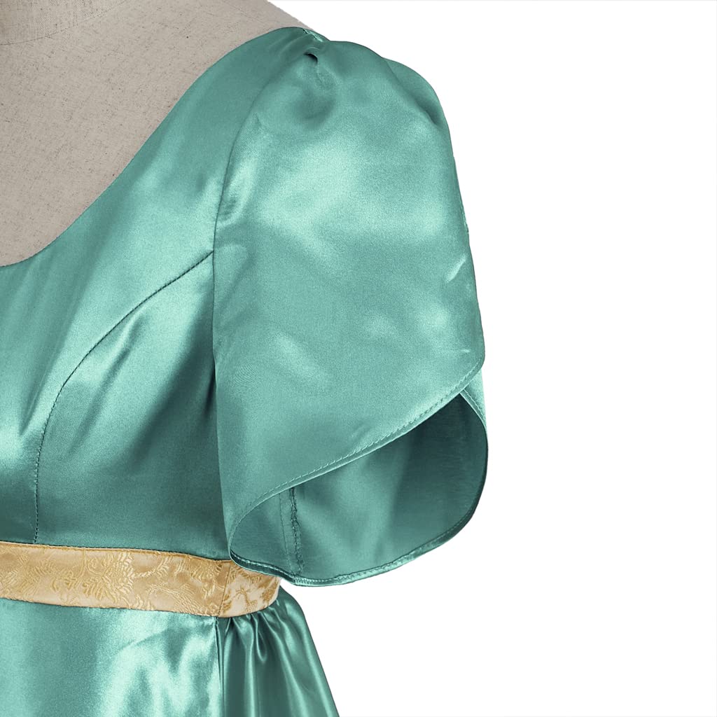 Elegant Kate Dress for Women - Jane Austen Inspired Regency Dress & Victorian Tea Gown | Perfect for Historical Reenactments, Tea Parties & Cosplay Events