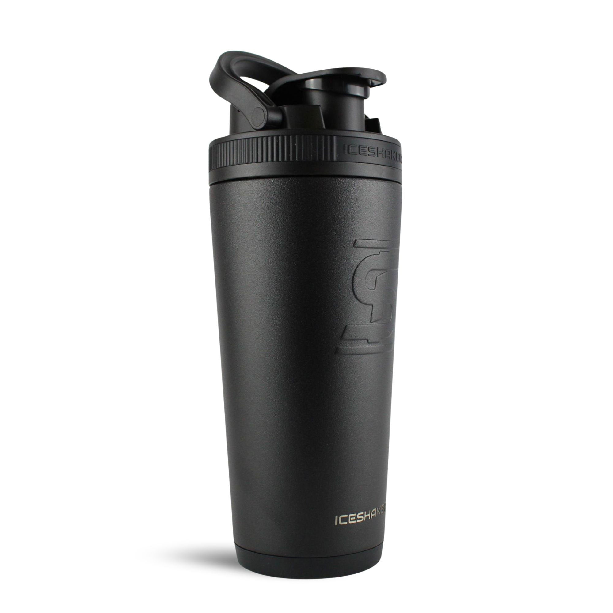 Official Atlanta Braves 26oz Insulated Stainless Steel Water Bottle & Ice Shaker - Black | MLB Licensed Sports Drinkware for Gym, Workouts & Outdoor Activities