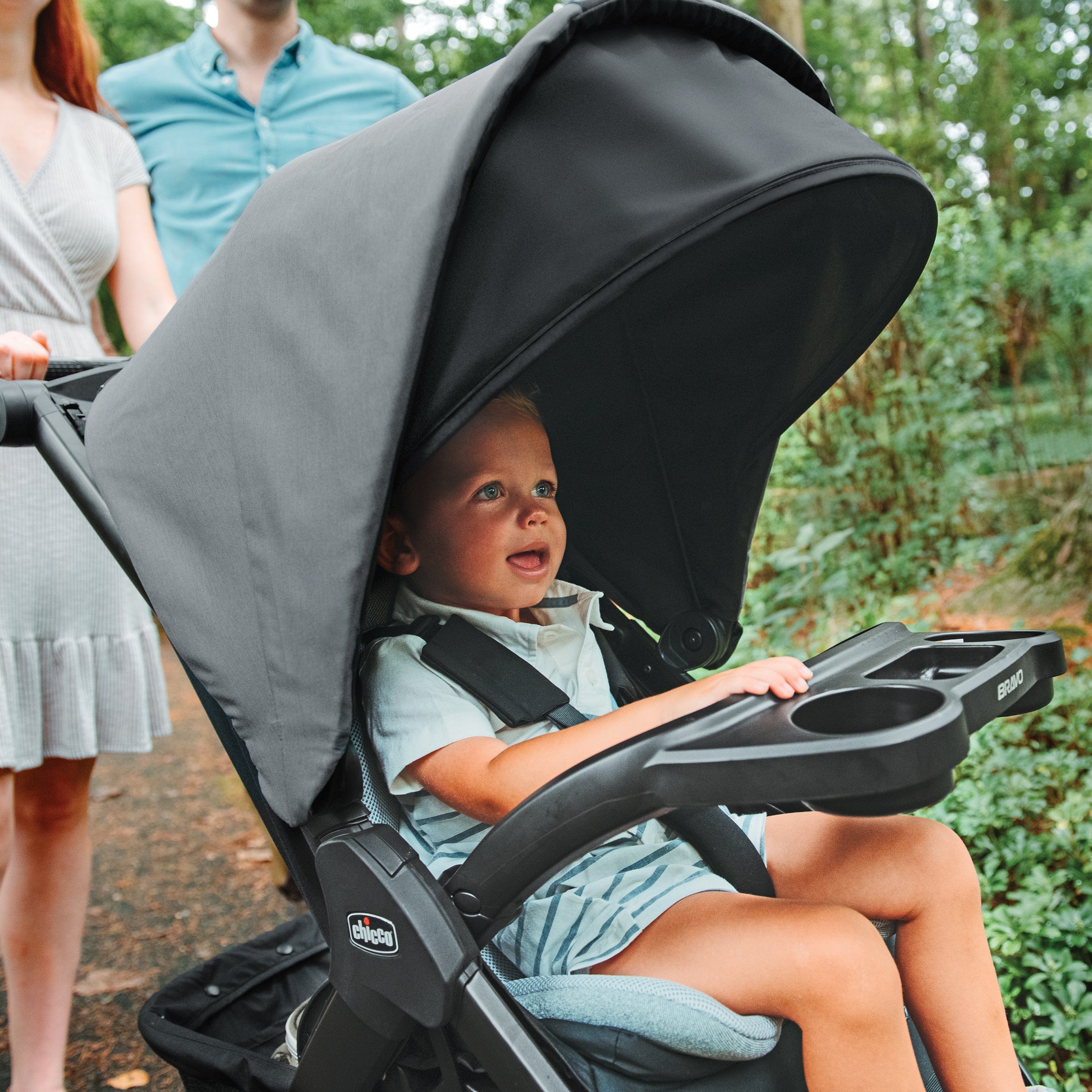 Chicco Bravo LE ClearTex Quick Fold Stroller - Lightweight Compact Travel Stroller for Babies & Toddlers - Perfect for Airports, Shopping, and Daily Walks