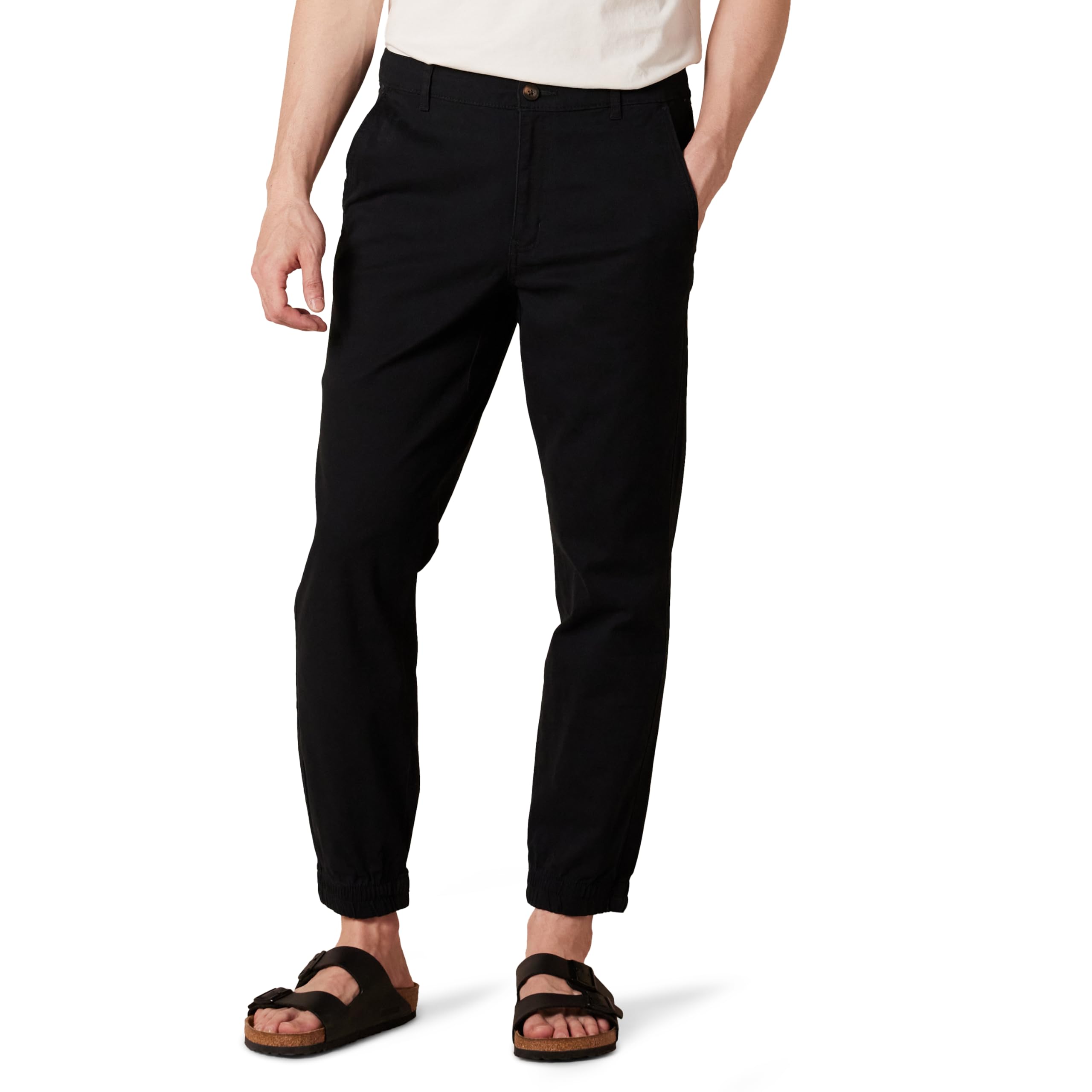 Amazon Essentials Men's Slim-Fit Cotton Joggers - Comfortable & Stylish Casual Pants for Lounge, Workout, and Everyday Wear