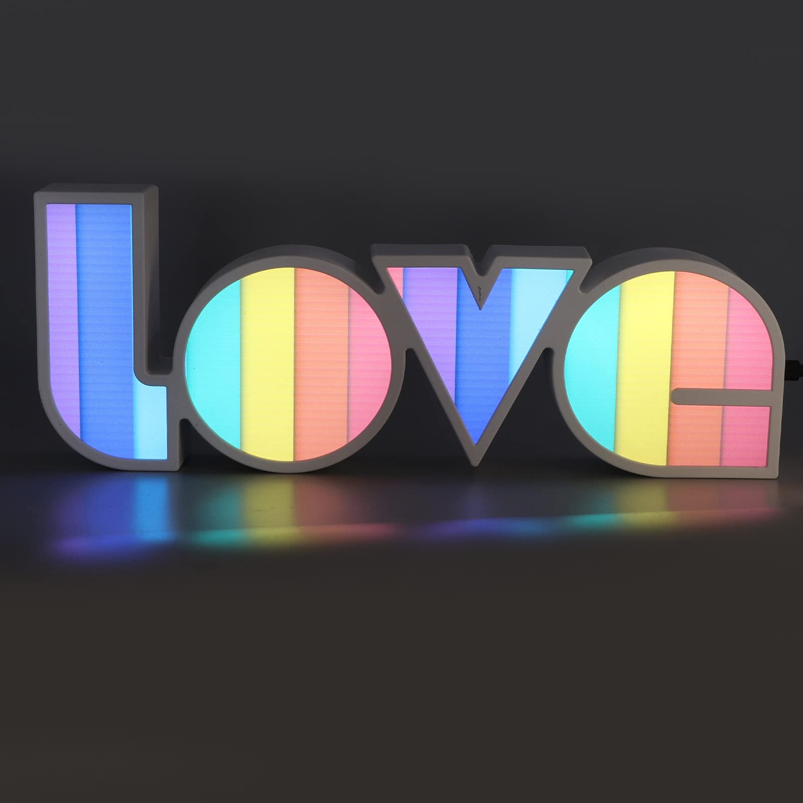 USB Night Lamp - Hanging LED Neon Light for Bedroom, Wedding, Party Decor - Striped Design | Perfect for Romantic Ambiance, Home Decor, and Gift Giving