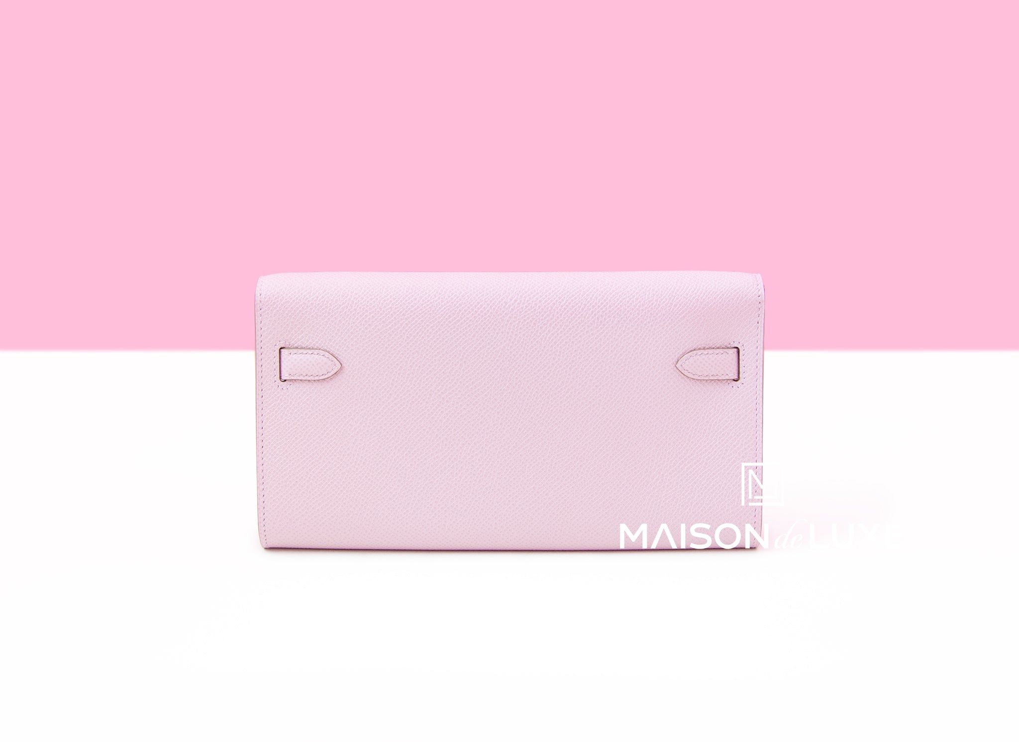 Hermes Kelly To Go Wallet in Mauve Pale Epsom Leather with Gold Hardware - Perfect for Everyday Use & Luxury Gift Giving