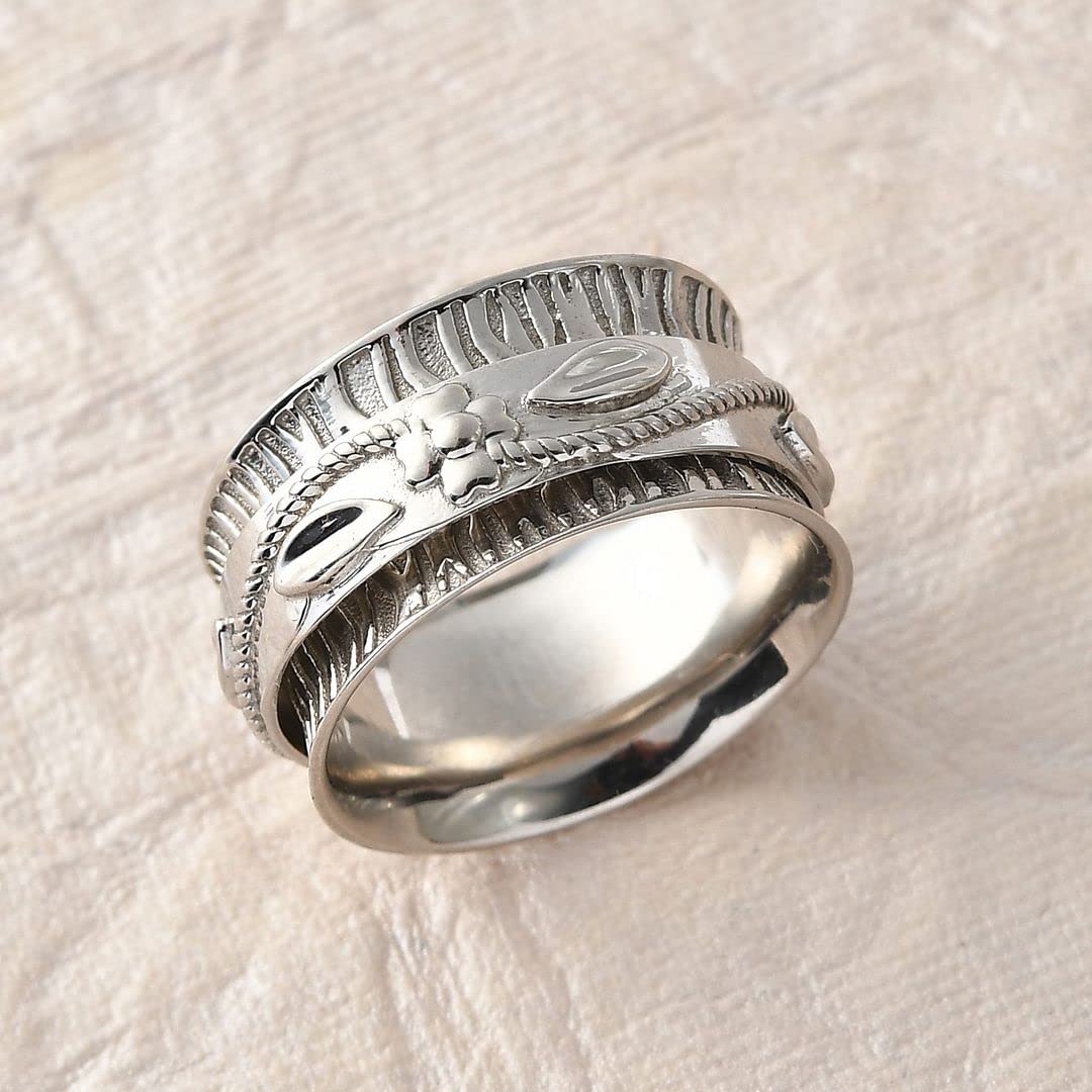 925 Sterling Silver Mom Spinner Ring for Women - Elegant Jewelry Gift for Birthday, Mother's Day & Special Occasions | Perfect for Daily Wear, Gifting & Stress Relief