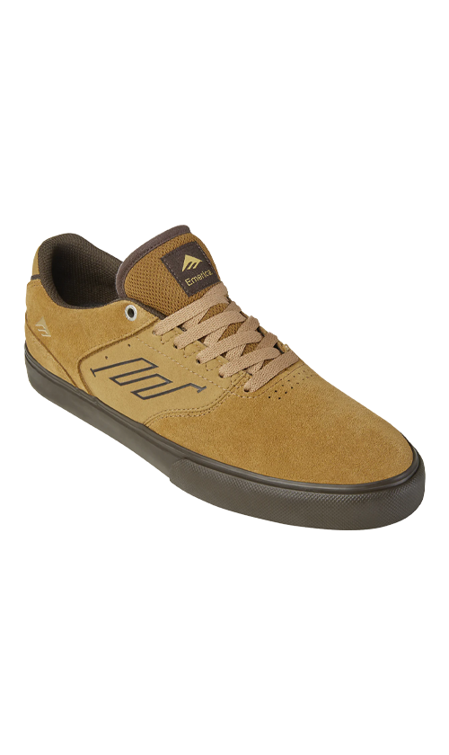 Emerica Low Vulc Skate Shoes for Men - Tan/Brown Sneakers | Comfortable & Durable for Skateboarding & Casual Wear