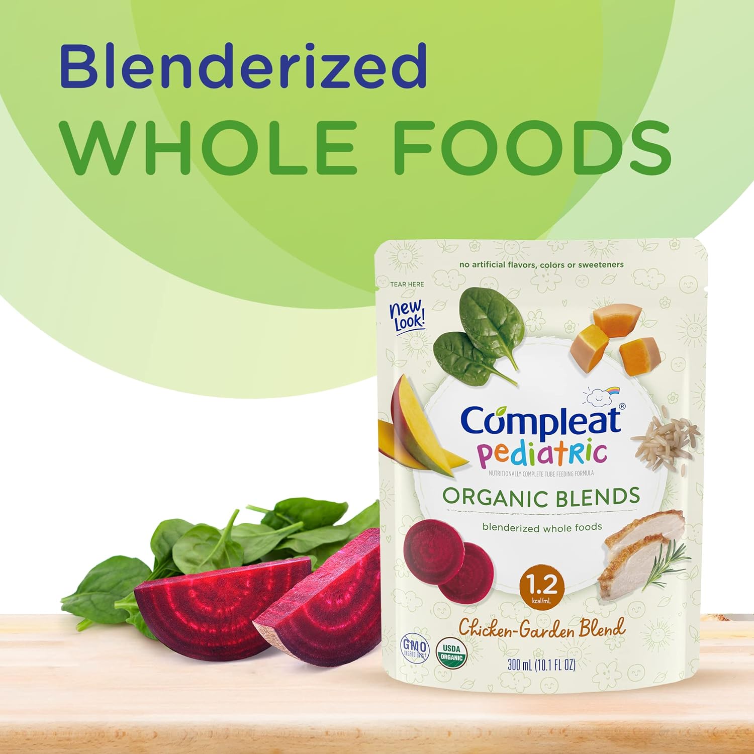 COMPLEAT Pediatric Organic Blends - Plant-Based Nutrition for Babies & Toddlers, 10.1 fl oz | Easy-to-Digest Meal Replacement for Picky Eaters & On-The-Go Feeding