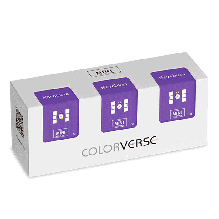 Colorverse 5ml Fountain Pen Ink Set of 3 - No.53 Hayabusa Collection (Blue, Green, Purple) - Perfect for Calligraphy, Journaling & Artistic Writing