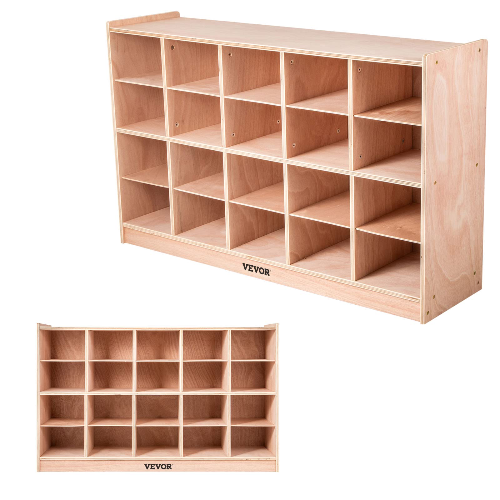 Happybuy 20-Section Classroom Cubbies Storage Cabinet - Organizer for School, Kindergarten & Home - Perfect for Toys, Books, Supplies & Backpacks