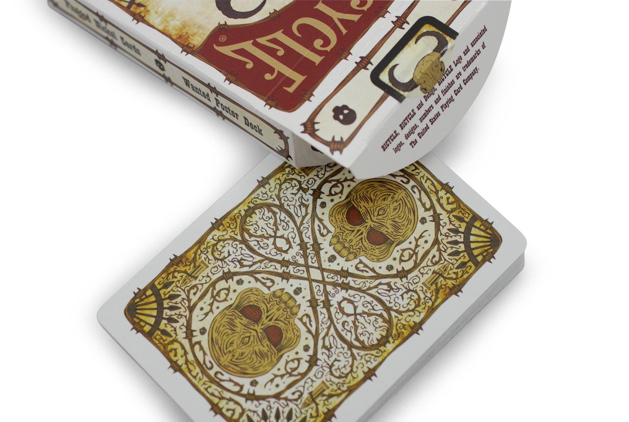 Bicycle® Plugged Nickel Playing Cards - Vintage Wanted Poster Design - Perfect for Magic Tricks, Card Games, and Collectibles