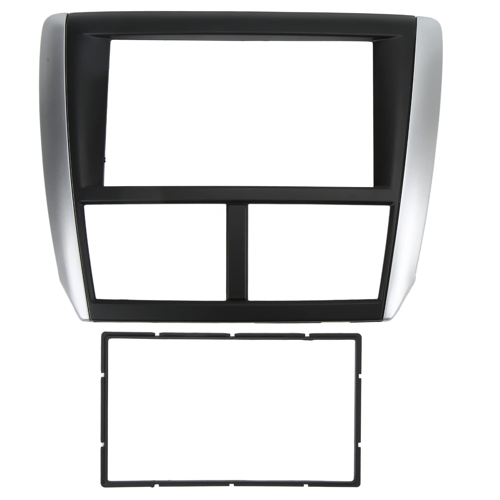 2DIN Car Dash Radio Fascia & Stereo Bezel - DVD Panel Frame Navigation Trim Replacement for Subaru Forester & Impreza | Perfect for Car Audio System Upgrades & DIY Installations