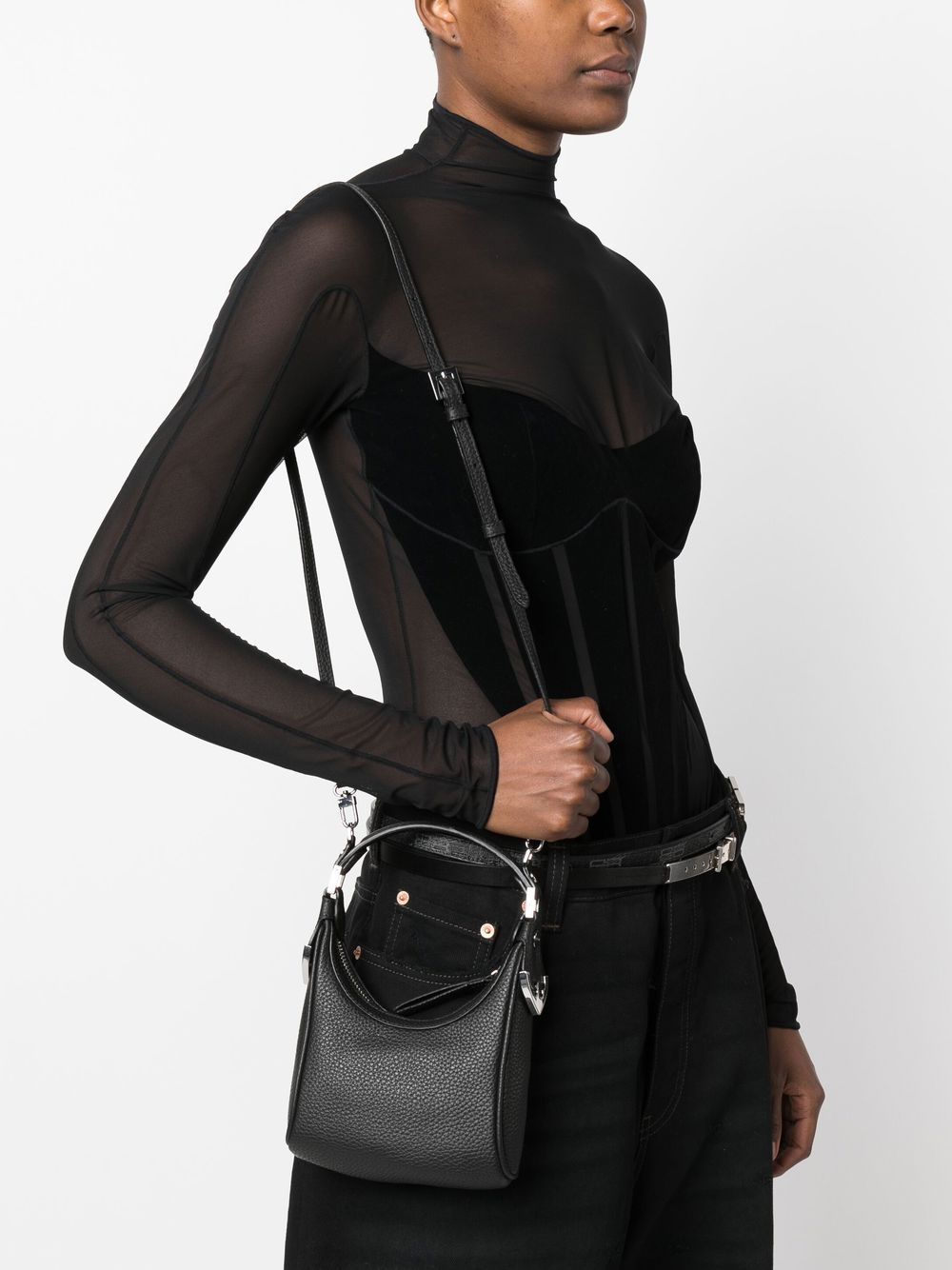 BY FAR PRE Bags for Women - Stylish Black Leather Shoulder Bag | Perfect for Work, Travel & Everyday Use