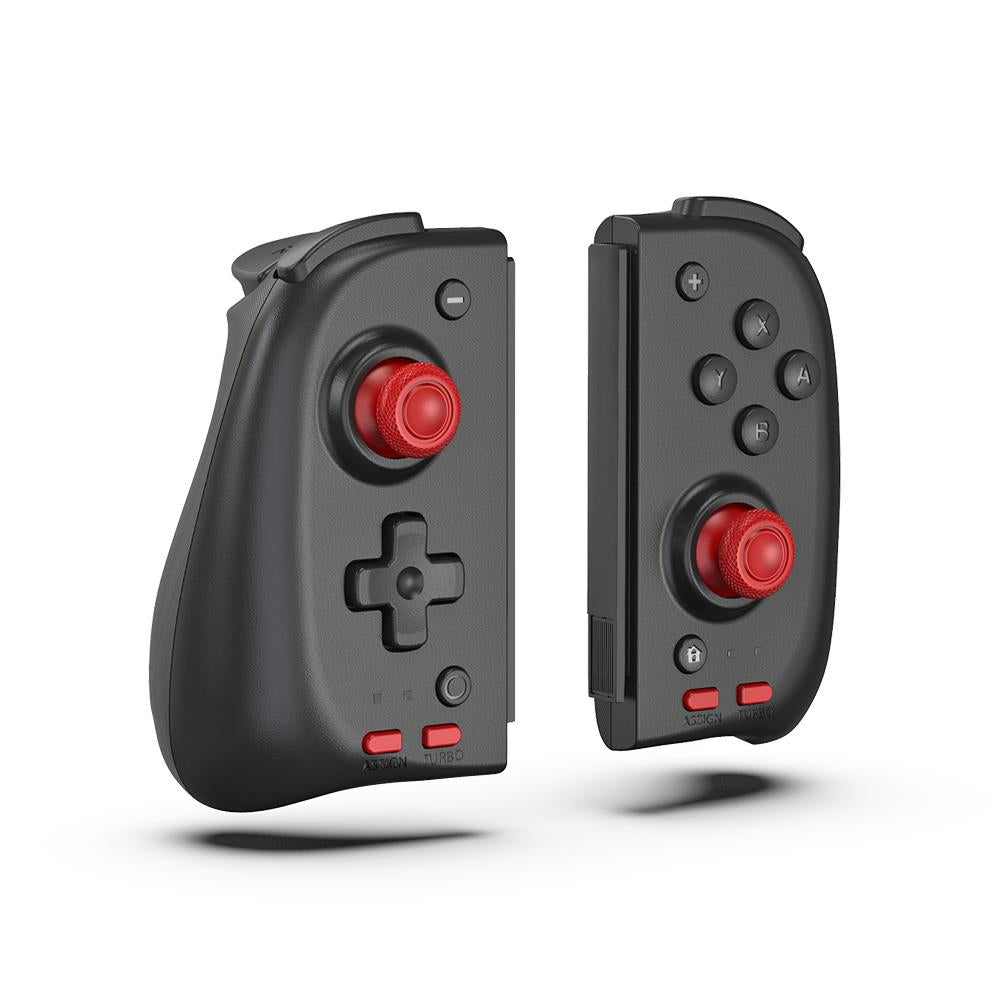 3rd Earth Programmable Enhanced Grip Controller Pair for Nintendo Switch - Customizable Buttons, Ergonomic Design for Comfortable Gaming - Perfect for Multiplayer, Competitive & Family Game Nights