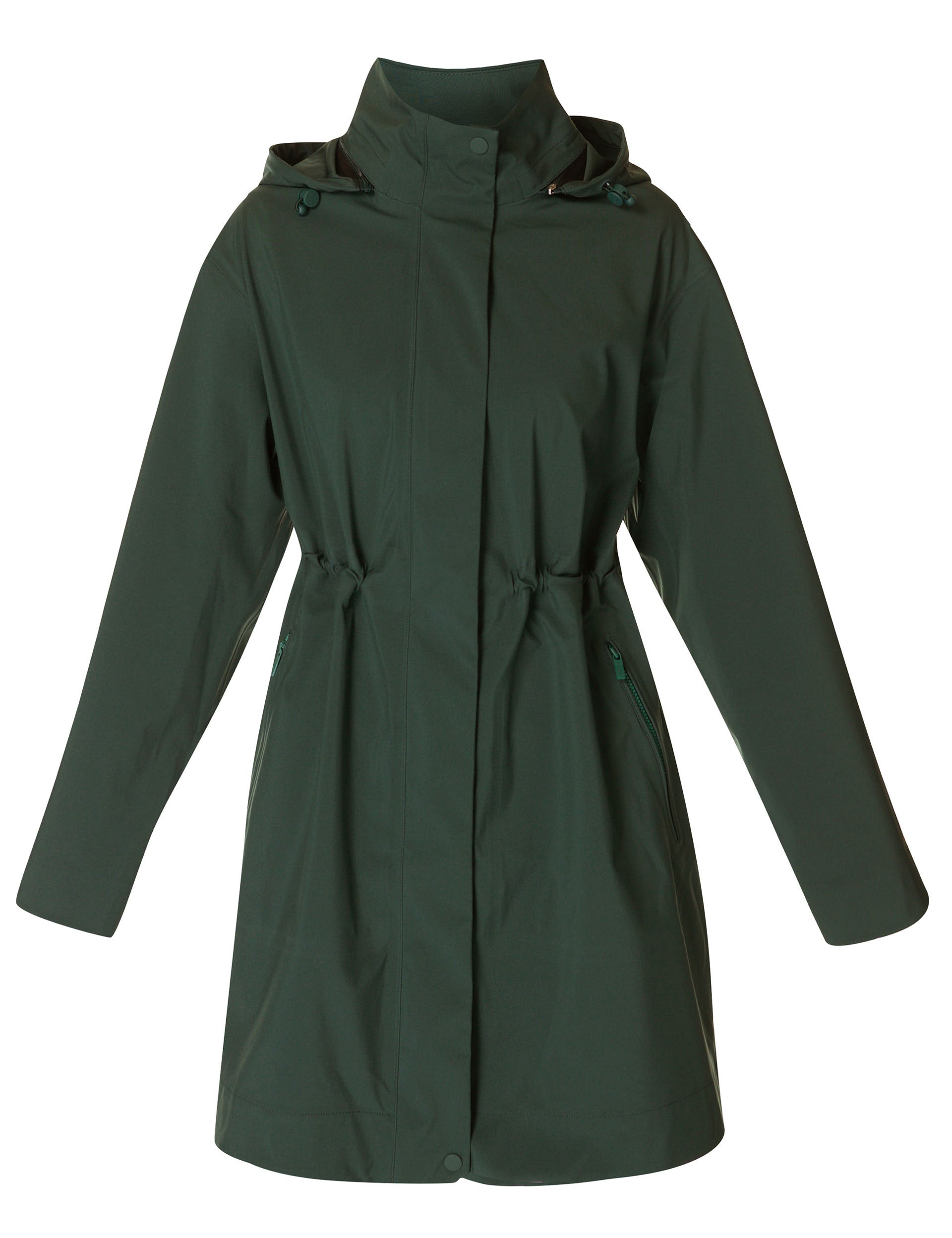Waterproof Parka Jacket for Men & Women - Lightweight Trek Green Outdoor Raincoat for Hiking, Camping & Travel