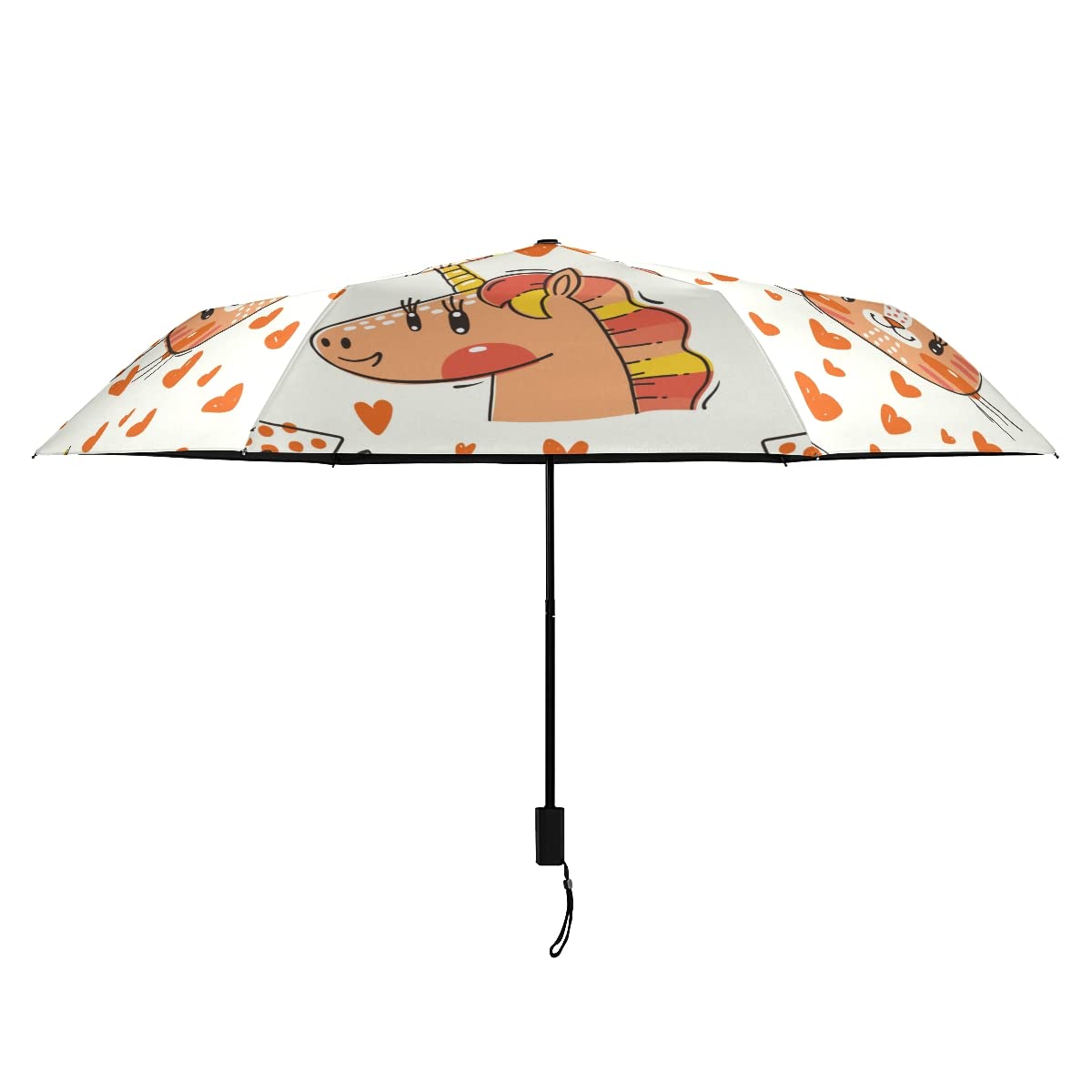 Butterfly Sky Windproof Travel Umbrella - Compact Folding Umbrella for Rain & Sun Protection - Perfect for Travel, Commuting & Outdoor Activities