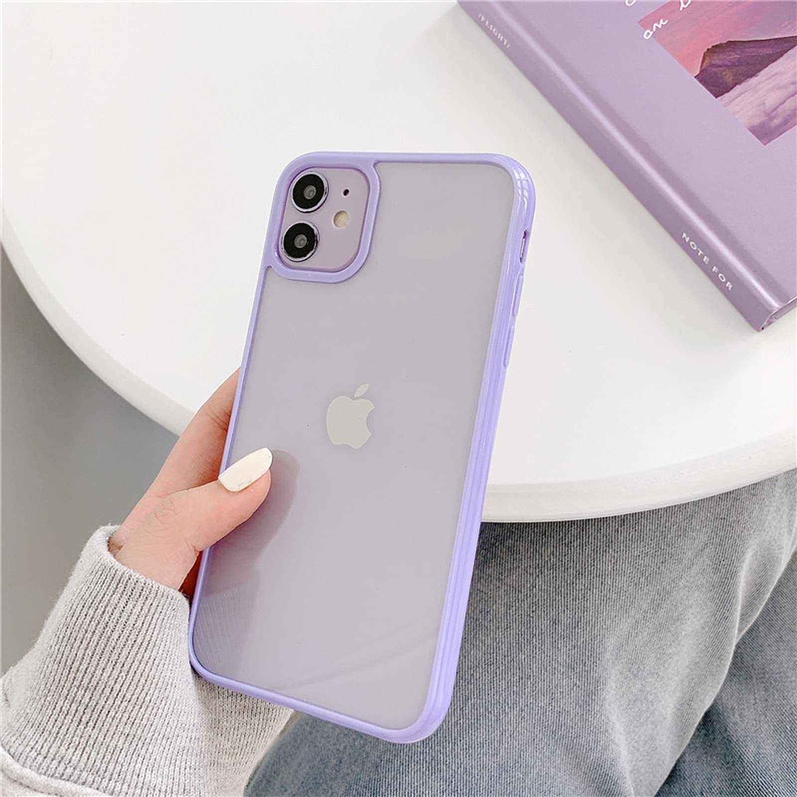 Armor Matte Case for iPhone 12 11 Pro Xs Max Xr X 6 7 8 Plus SE Mini - Luxury Silicone Bumper Clear Hard PC Cover - Durable Protection for 12 Pro (6.1) - Perfect for Everyday Use and Travel