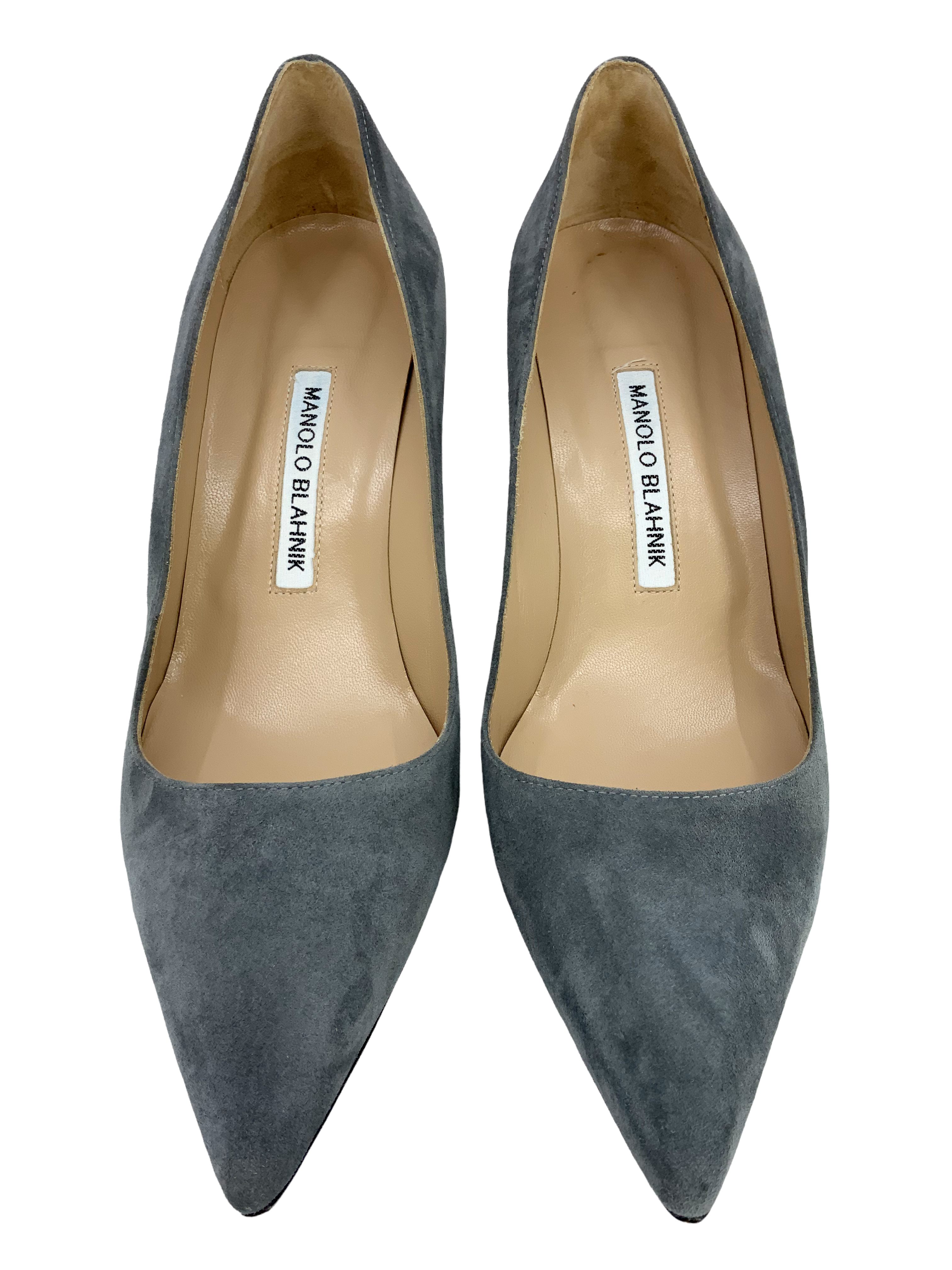 Manolo Blahnik BB 70mm Suede Pumps Women's Shoes Size 8.5 - Elegant Heels for Weddings, Parties & Office Wear