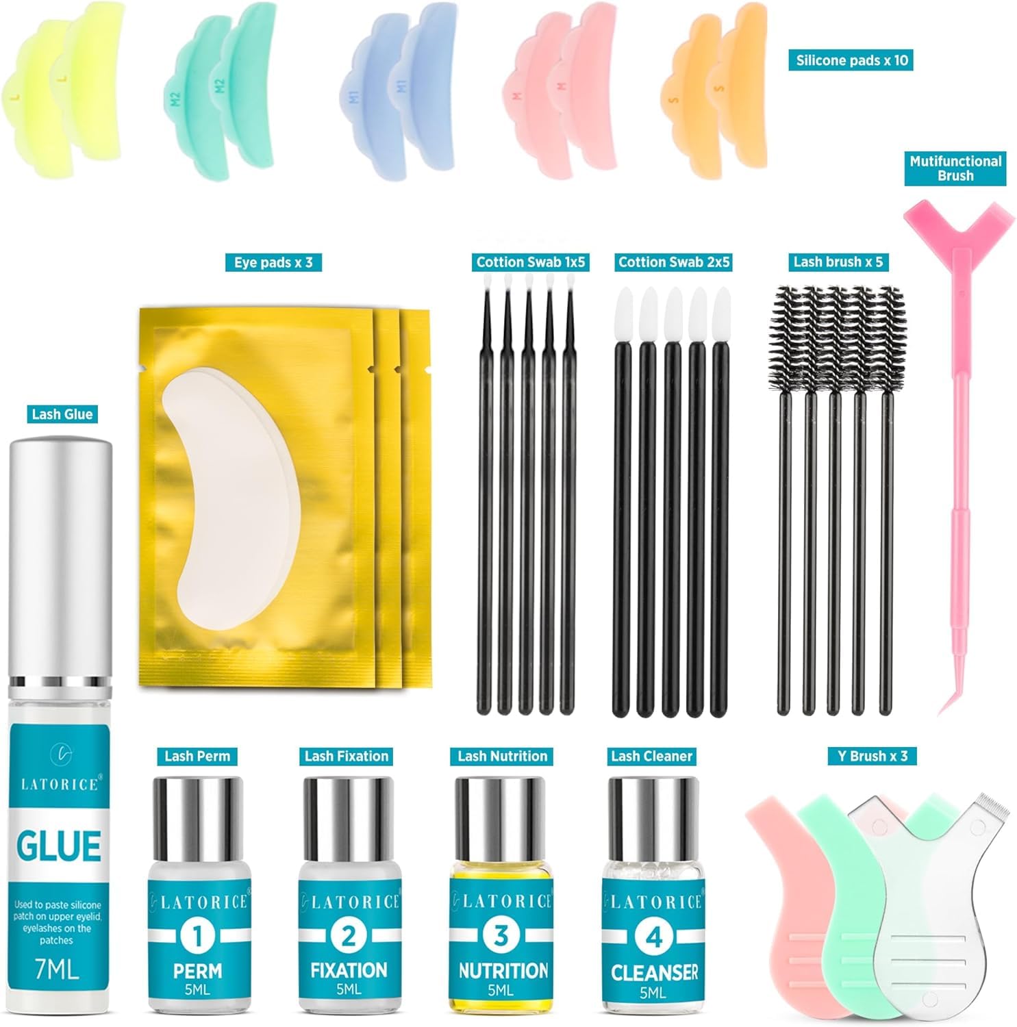 Professional Lash Lift Kit for Eyelash Lamination - Natural Curling & Lifting Effect, Salon-Quality DIY Eyelash Perm at Home | Perfect for Bridal, Party & Special Occasion Makeup