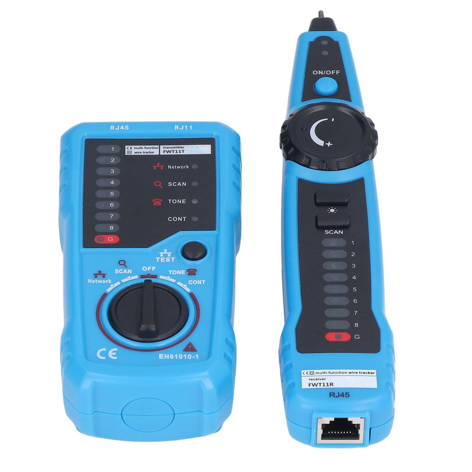RJ45 Ethernet Cable Tester, FWT11 Multifunction Network Cable Tracer - Portable Anti-Interference Line Finder for Phone & Ethernet Cables - Perfect for IT Technicians & Home Network Setup