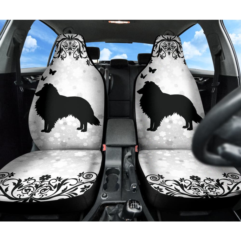 Premium Shetland Sheepdog Print Custom Car Seat Covers - Waterproof & Non-Slip Pet-Friendly Design for Cars, SUVs, and Trucks | Perfect for Dog Lovers, Pet Owners, and Travel Enthusiasts