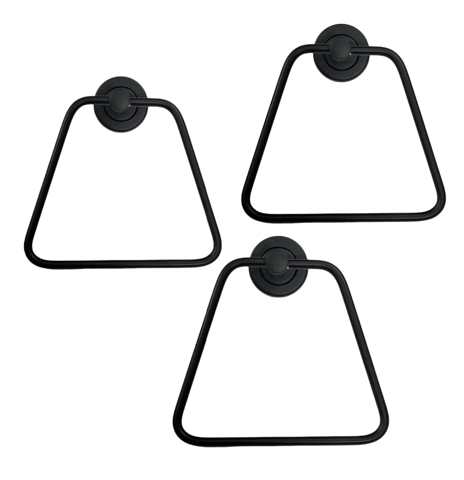 Premium Stainless Steel Towel Rack - Bathroom Napkin Holder & Hanger with Triangle Towel Ring (5-Pack) - Perfect for Kitchen, Bathroom, and Restaurant Organization